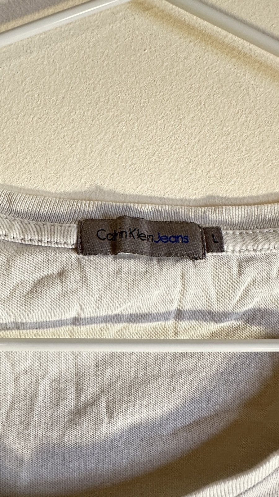 Calvin Klein Calvin Klein Jeans white men’s tshirt. Size US L / EU 52-54 / 3 - 3 Thumbnail