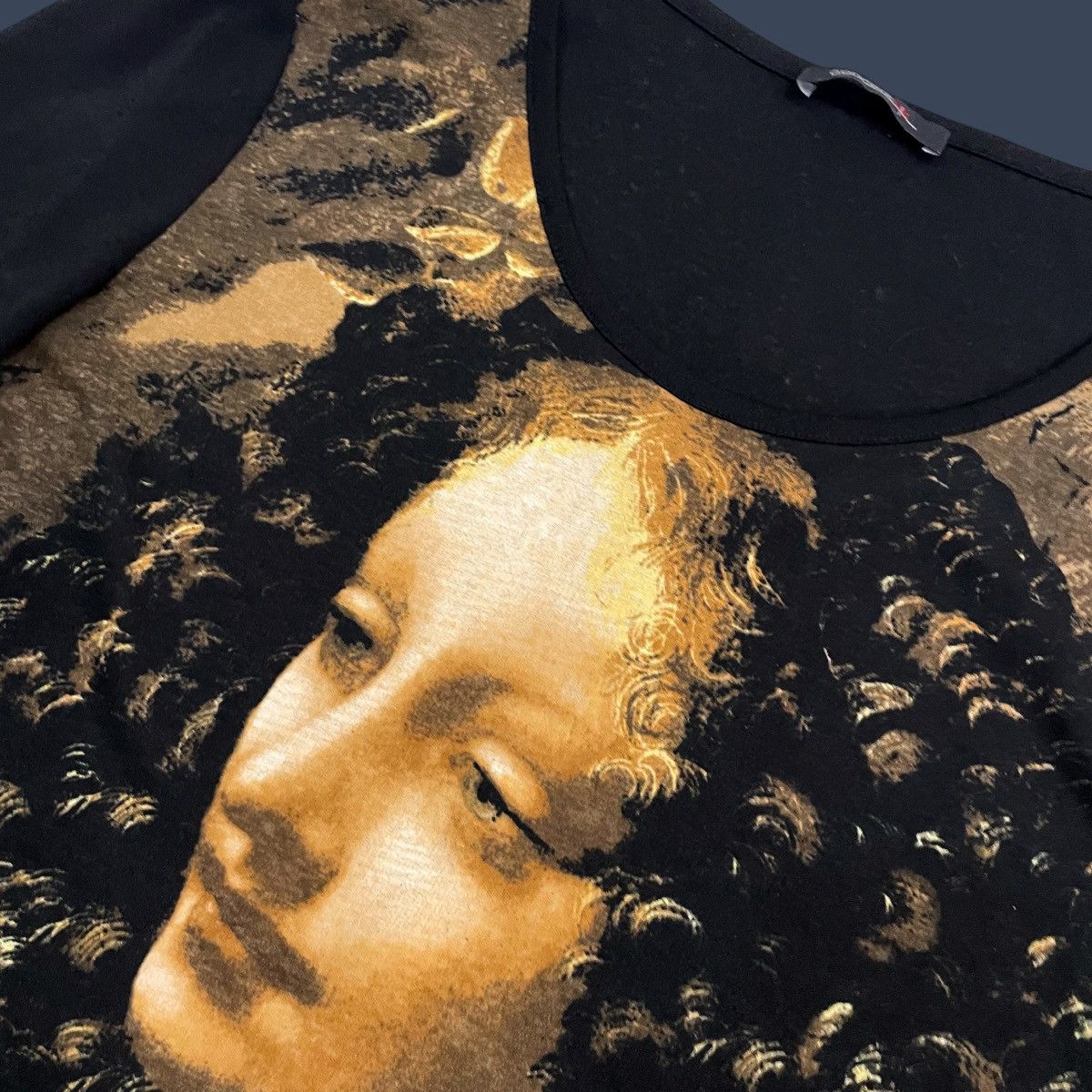 Vintage Renaissance Mesh Long Sleeve – Madonna of the Rocks Size XL / US 12-14 / IT 48-50 - 5 Thumbnail