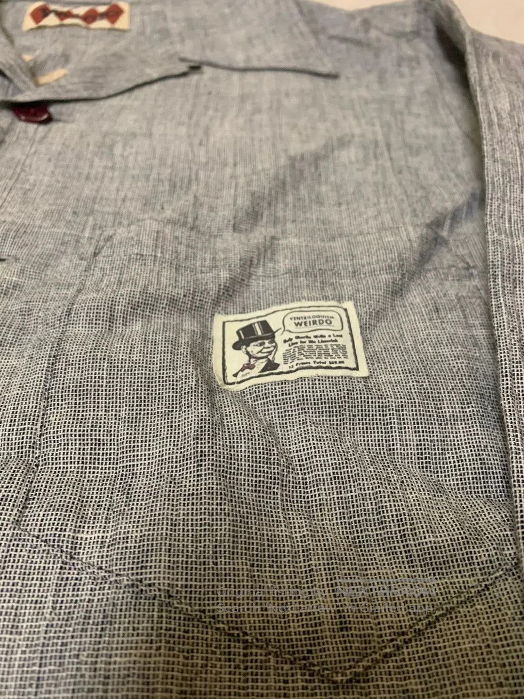 Absurd Gladhand Weirdo Long Sleeve Cuban Collar Shirt. Size US M / EU 48-50 / 2 - 3 Thumbnail