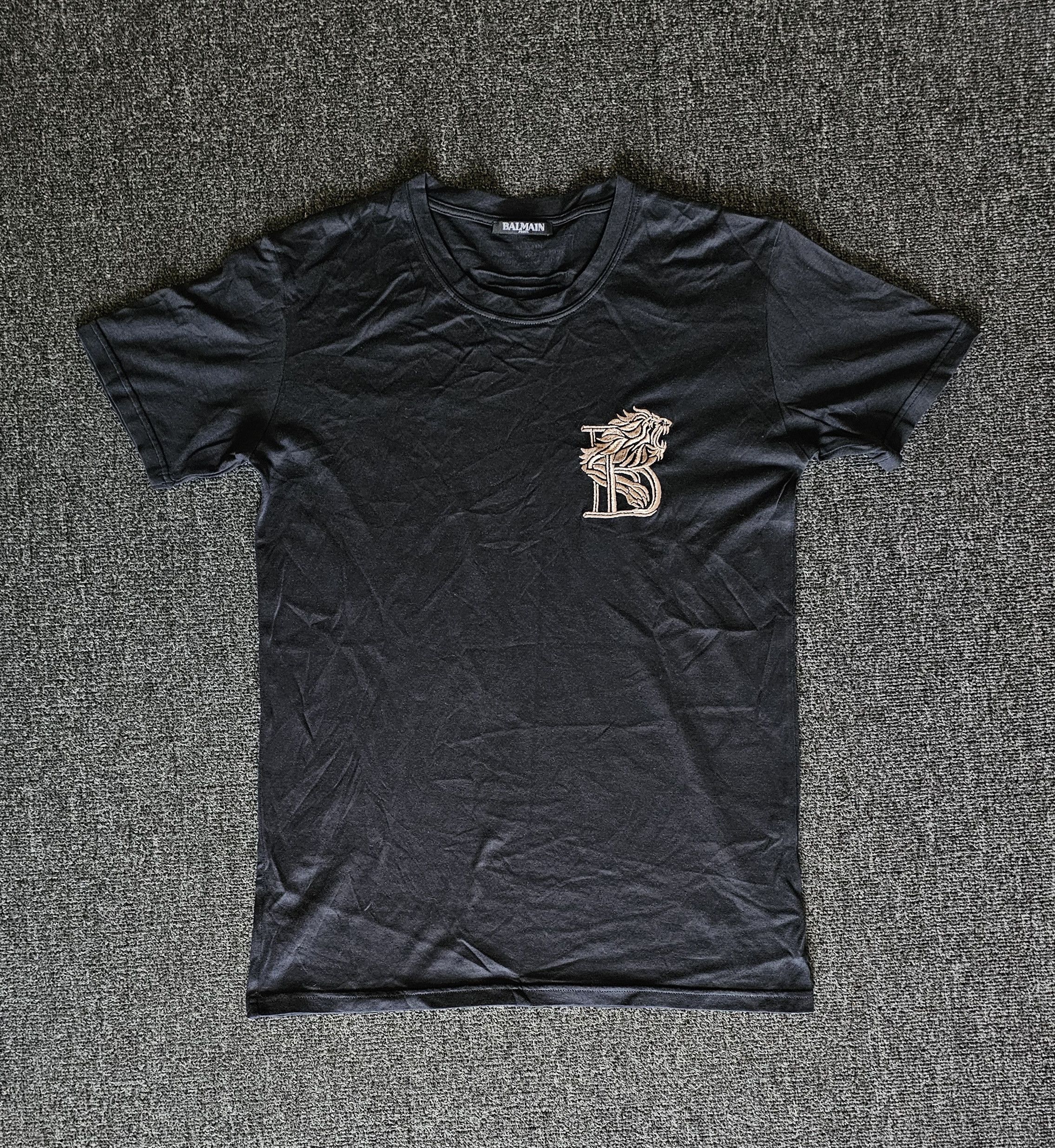 Balmain Balmain Men's Embroidered T-Shirt Size XS Size US XS / EU 42 / 0 - 1 Thumbnail
