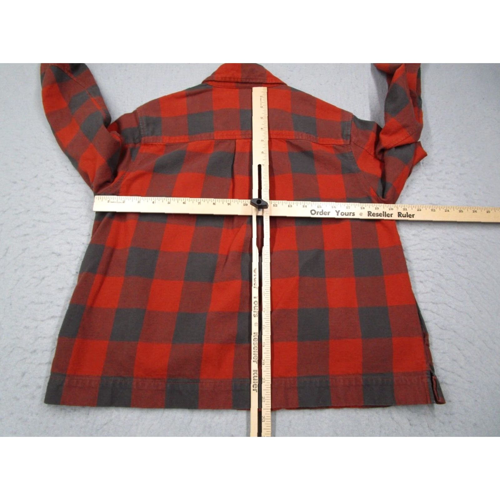 Mountain Hardwear Mountain Hardwear Women's Orange Check Long Sleeve Button Up Flannel Shirt Medium Size M / US 6-8 / IT 42-44 - 4 Thumbnail