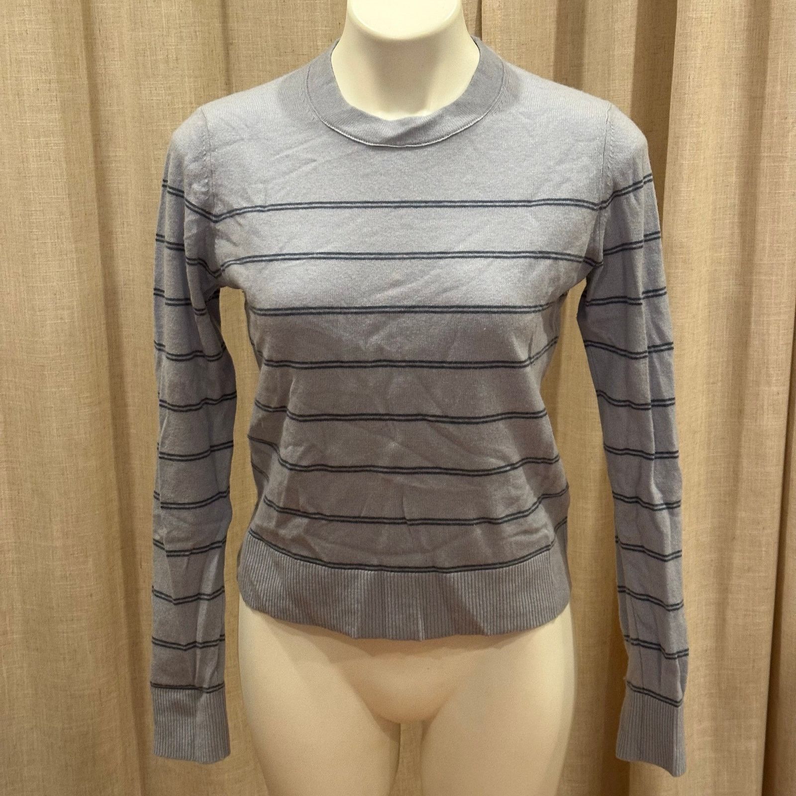 Vince Vince Blue Striped Wool Cashmere Sweater sz S Size S / US 4 / IT 40 - 12 Thumbnail