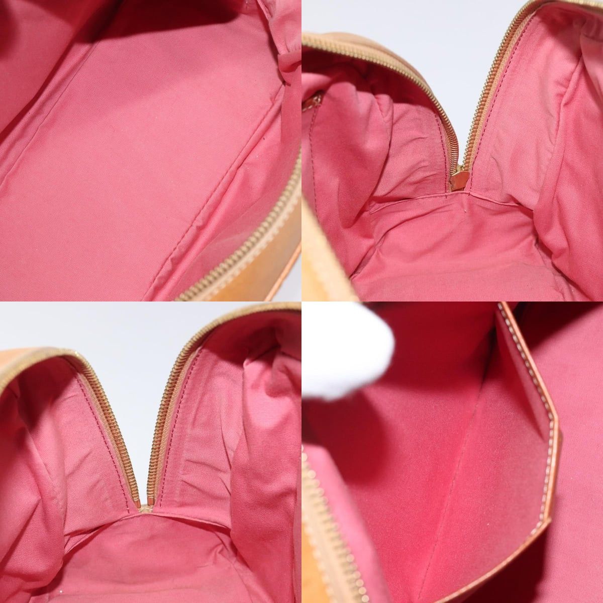 Celine CELINE C Macadam Canvas Hand Bag Suede Pink Gold Size ONE SIZE - 12 Thumbnail