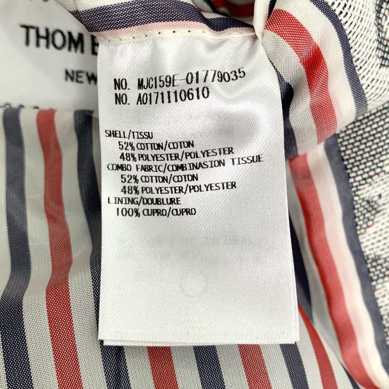 Thom Browne Thom Browne 3-Stripe Grey Floral Lapel Blazer Size US S / EU 44-46 / 1 - 7 Thumbnail
