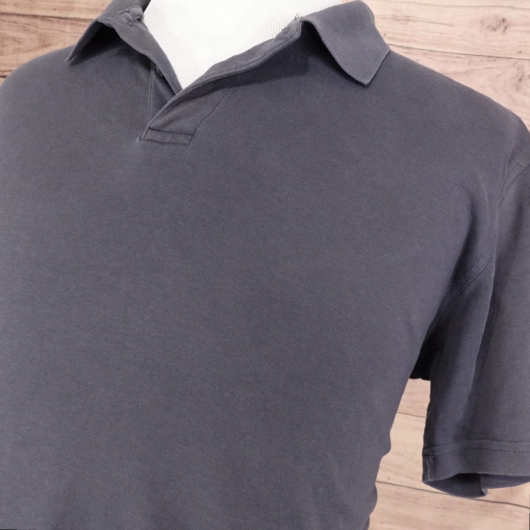 Tasso Elba Tasso Elba Polo Shirt Mens Medium Short Sleeve Gray Casual 100% Cotton Golf Walking Size US M / EU 48-50 / 2 - 2 Thumbnail