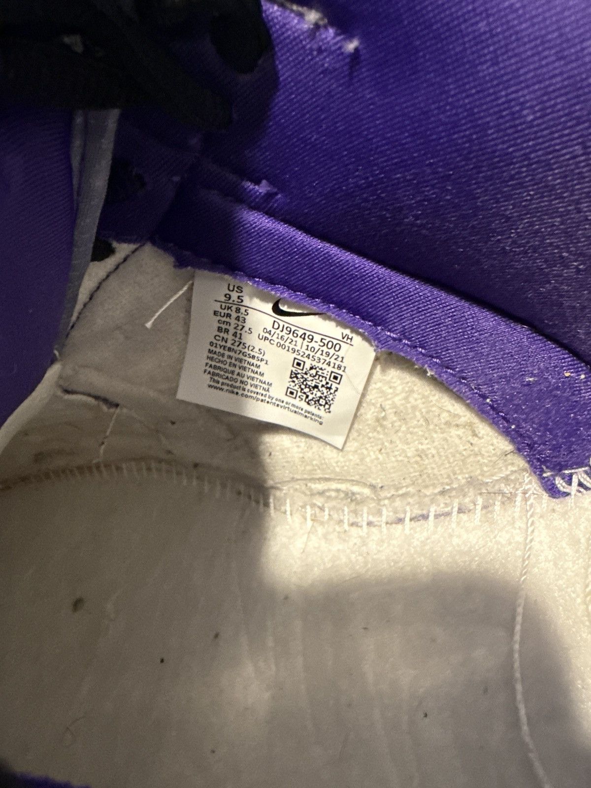 Nike Nike dunk union LA passport pack purple Size US 9.5 / EU 42-43 - 7 Thumbnail
