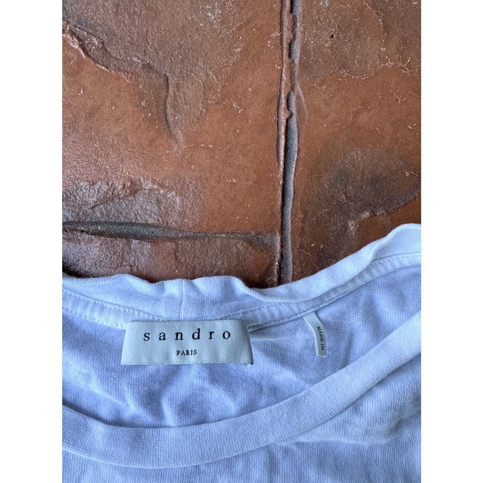 Sandro Sandro Paris Sunflower Sparkely Sequin T-Shirt Women's Size 3 White Size XS / US 0-2 / IT 36-38 - 2 Thumbnail