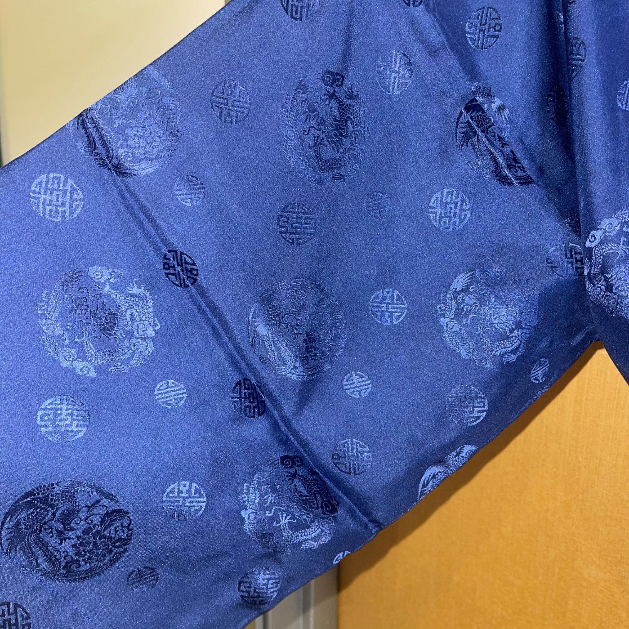 Vintage Vintage Womens Robe Size XL Blue Belt V Neck Wrap Size ONE SIZE - 5 Thumbnail