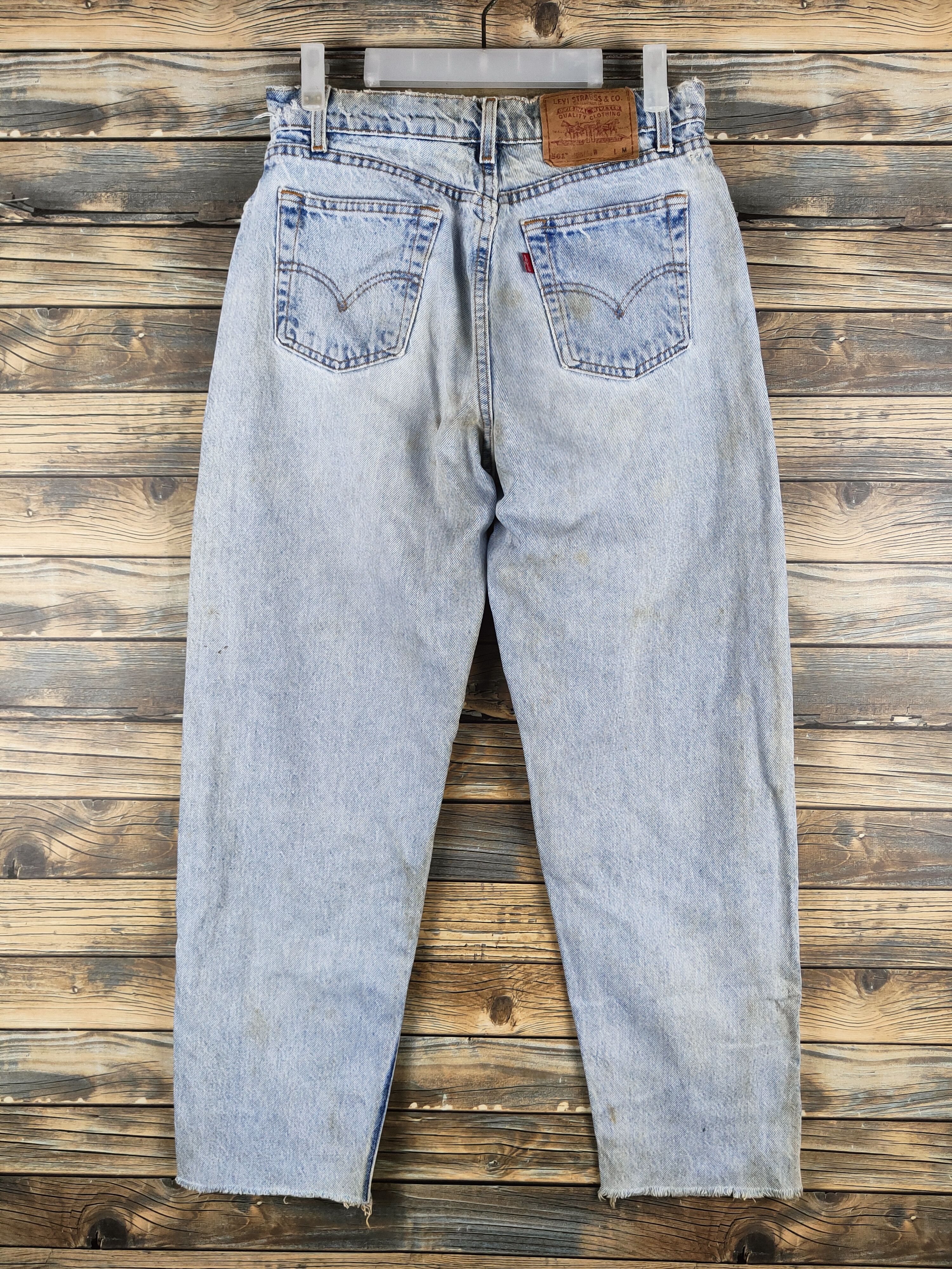 Levi's DL 561 Levi's Blue Distressed Ripped Jeans #46-810 Size US 28 / EU 44 - 7 Thumbnail