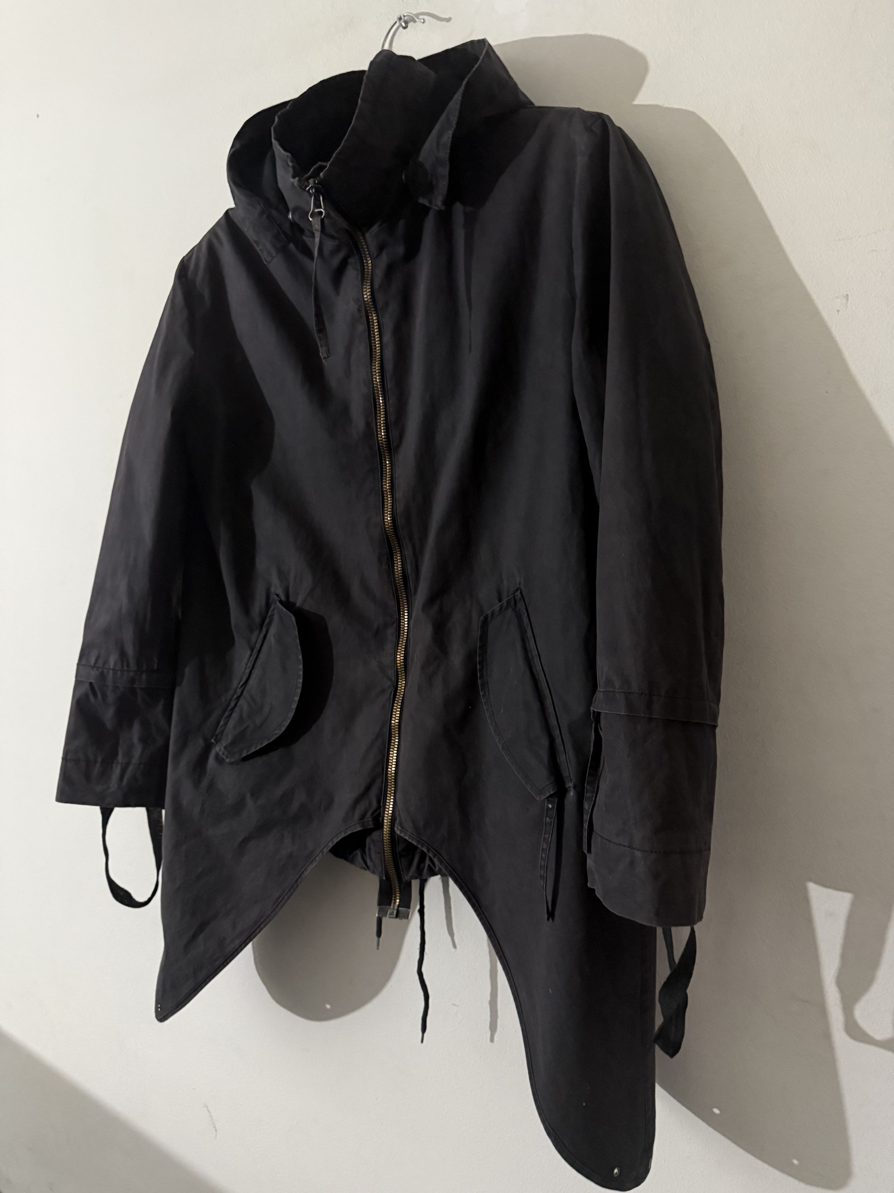 Helmut Lang Rare Asymmetric "Swallowtail" Hooded Parka Size US M / EU 48-50 / 2 - 5 Thumbnail