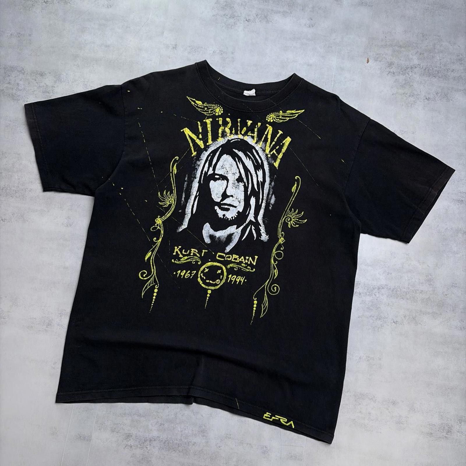Other Y2K Nirvana Kurt Cobain Grunge Gothic Band Distressed TShirt Size US M / EU 48-50 / 2 - 2 Thumbnail
