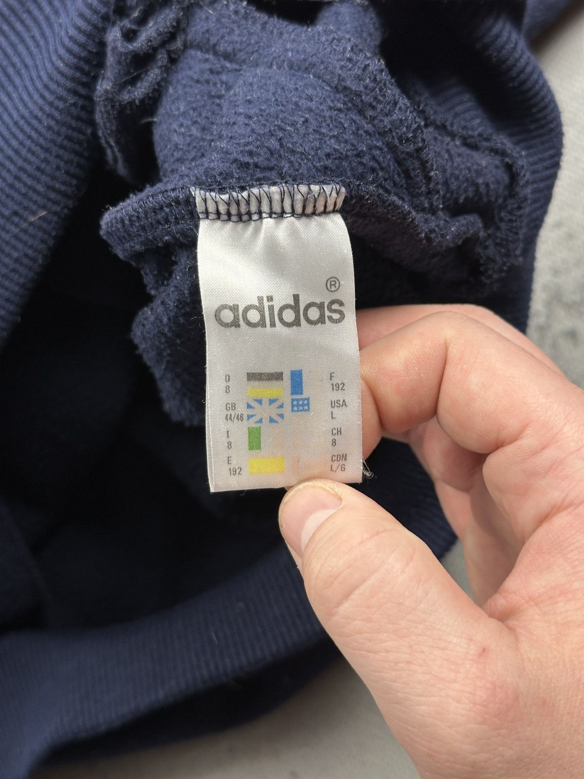 Adidas Vintage Adidas Polar Teddy Fleece Sweater Stripes Zipper 80s Size US L / EU 52-54 / 3 - 15 Thumbnail