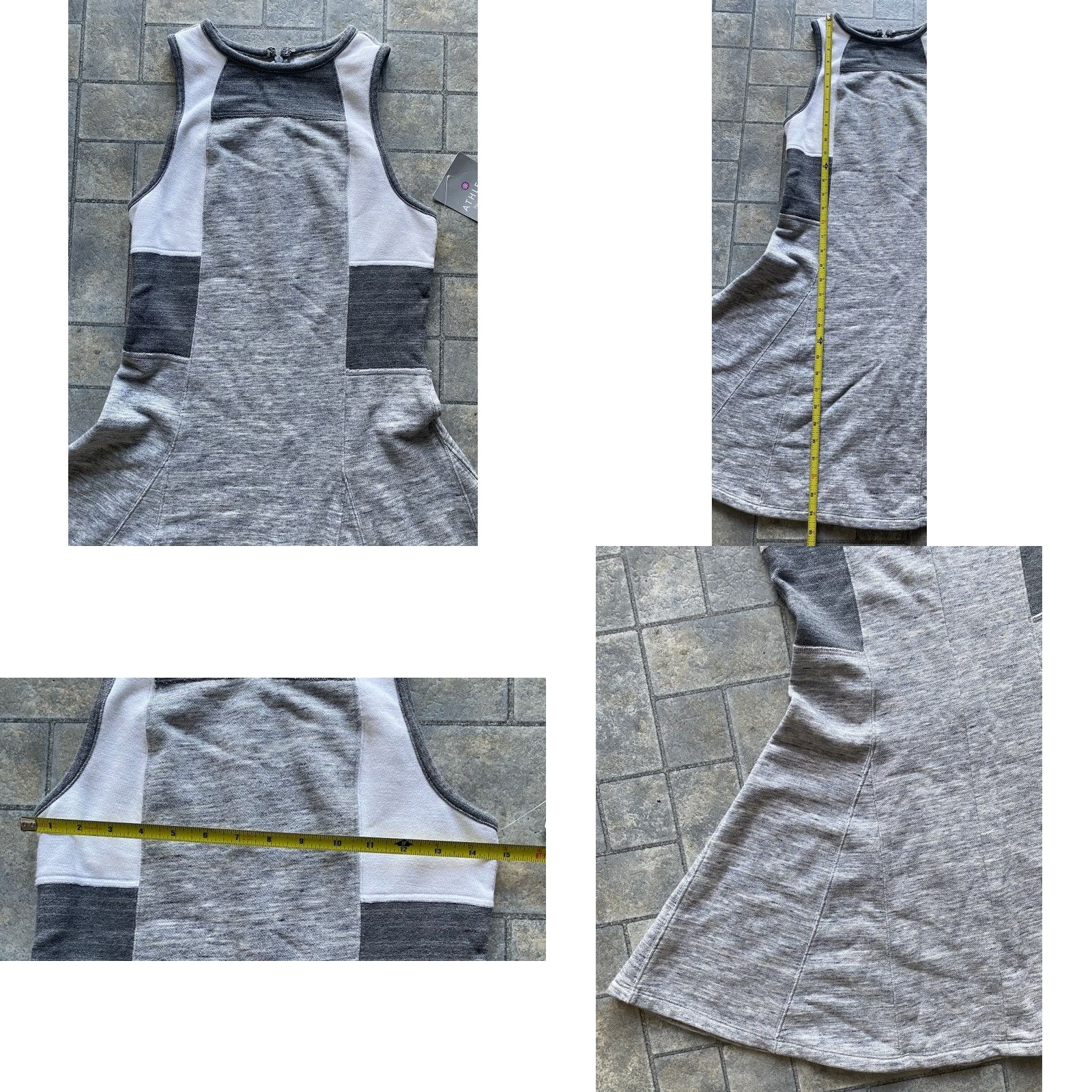 Athleta Athleta X Derek Lam 10 C Dress Color Block Gray White NWT Women S Tank Dress Tod Big Size S / US 4 / IT 40 - 8 Thumbnail
