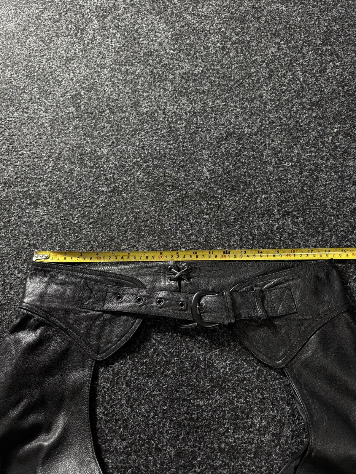 Leather Vintage 90s IXS 1990's Leather Moto Racing pants Chaps Size US 32 / EU 48 - 19 Thumbnail
