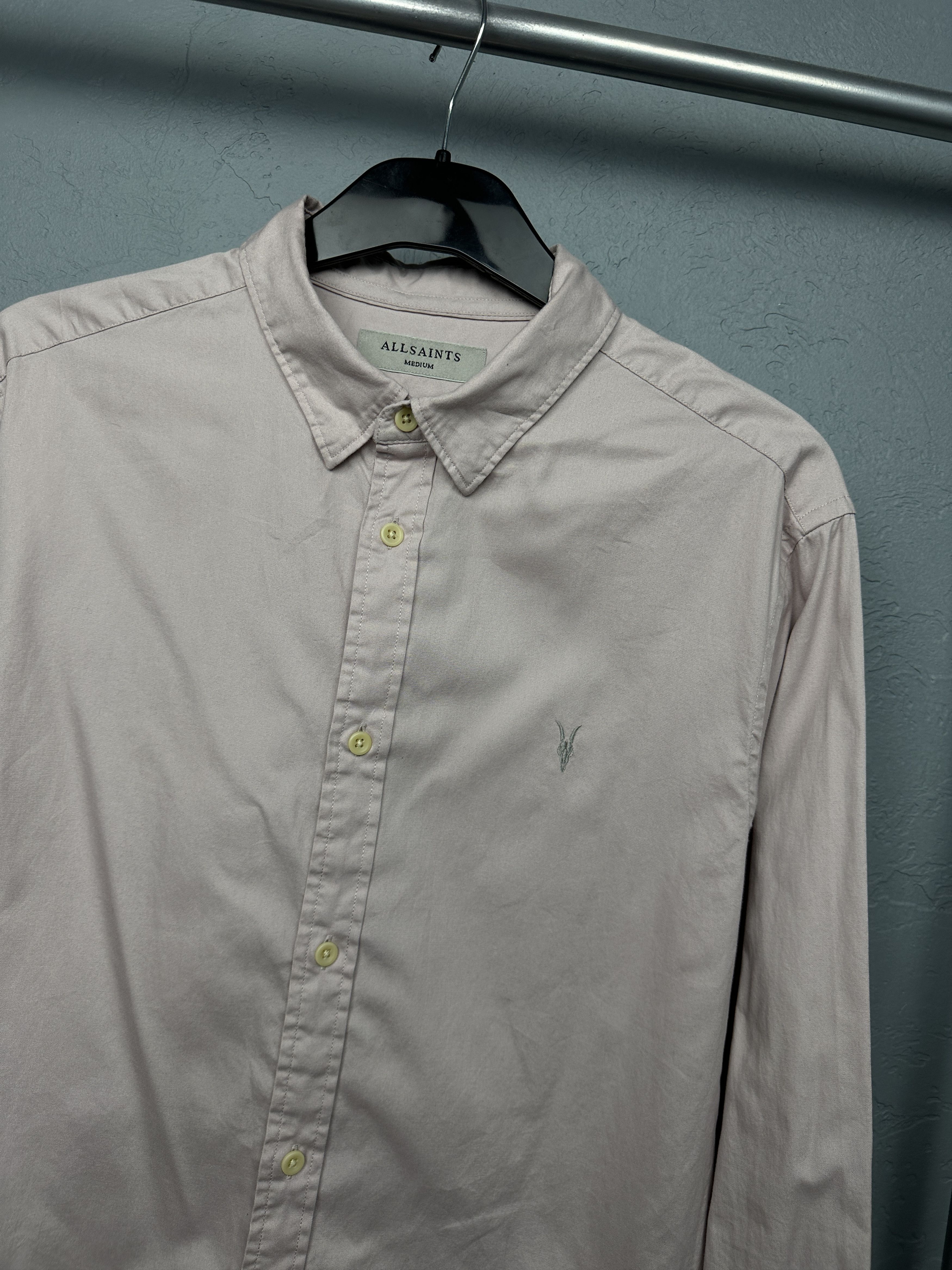 Allsaints Allsaints Mens Redondo Long Sleeve Shirt Size US M / EU 48-50 / 2 - 2 Thumbnail