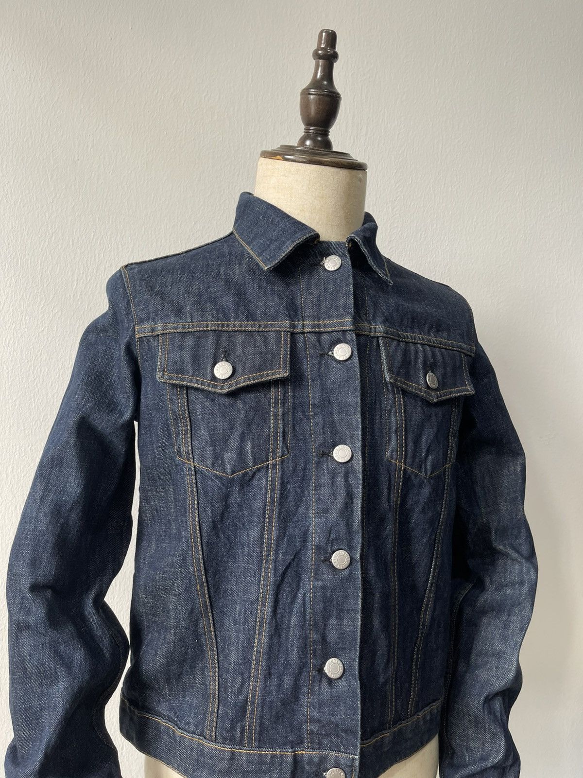 Helmut Lang 2000 Helmut Lang Elongated Denim Jacket c1 Size US S / EU 44-46 / 1 - 5 Thumbnail