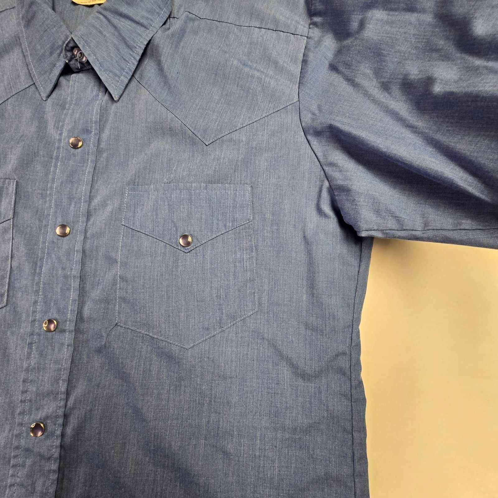 Vintage Vintage Pearl Snap Mondiki Blue XL long Sleeve Button Up Size US XL / EU 56 / 4 - 5 Thumbnail