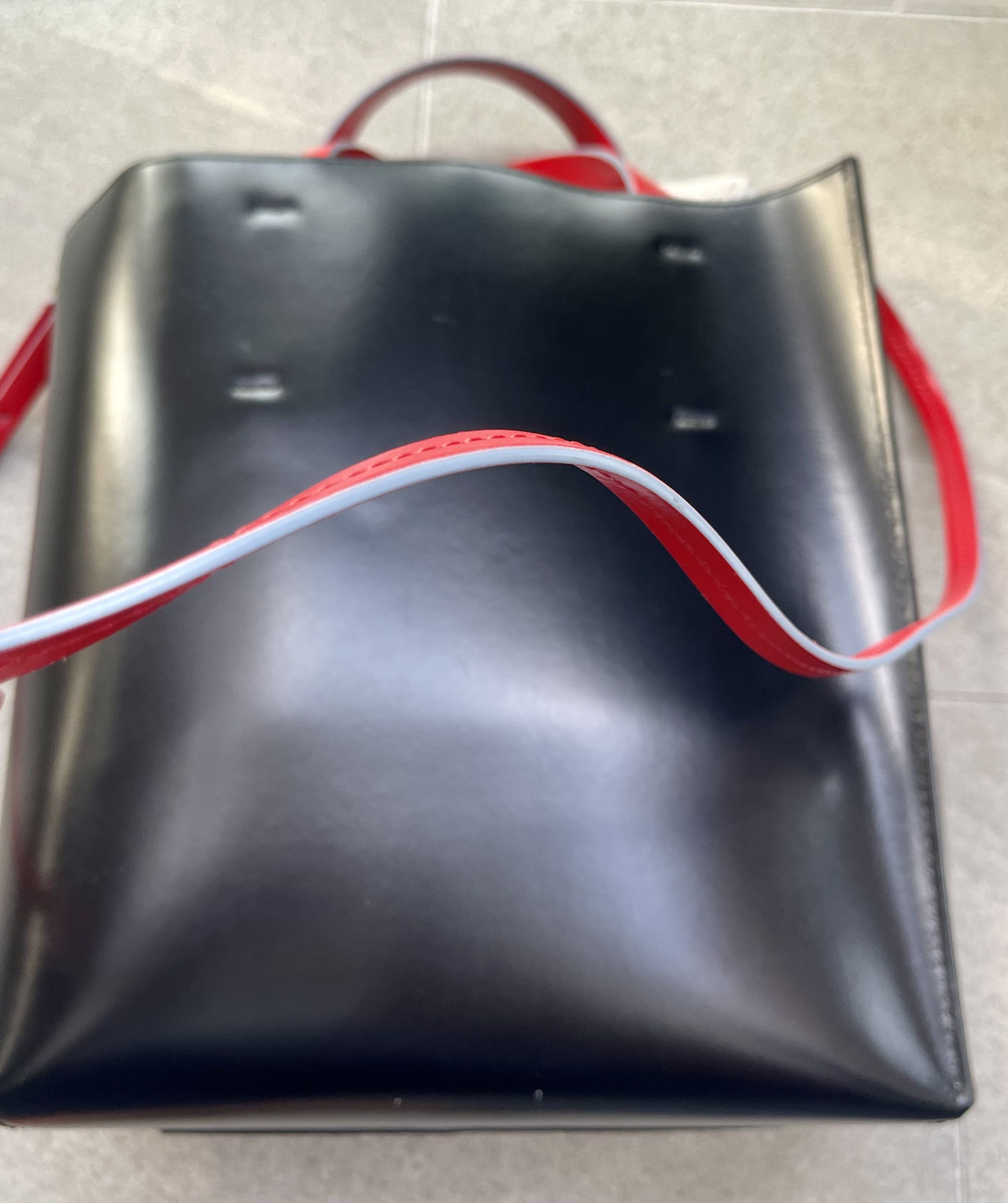 Marni Marni Museo Small Two Tone Gray Black Block Leather Tote Bag Size ONE SIZE - 10 Thumbnail