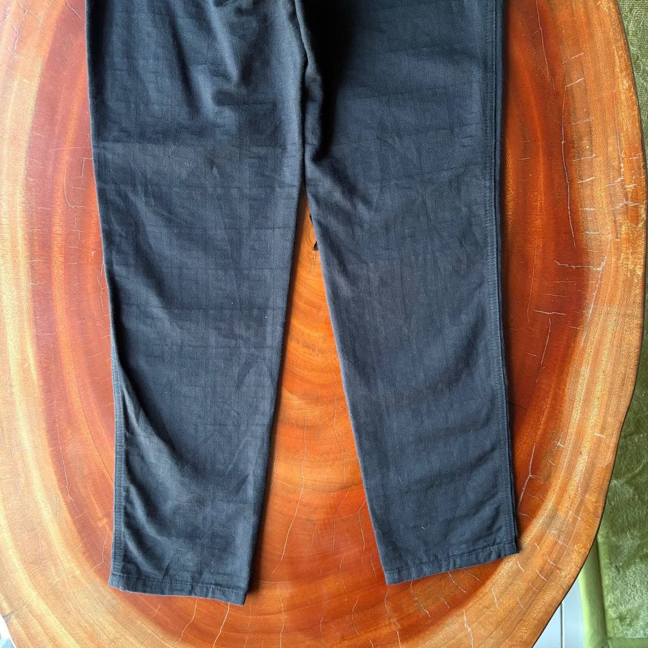 Fendi Vintage Fendi Zucca Monogram Black Jeans Pants Size US 27 - 6 Thumbnail