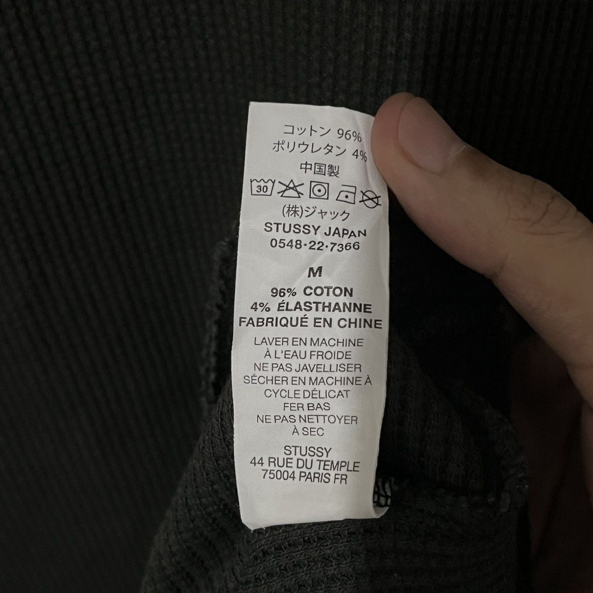 Stussy Stussy Stock logo thermal longsleeve shirt Size US M / EU 48-50 / 2 - 8 Thumbnail