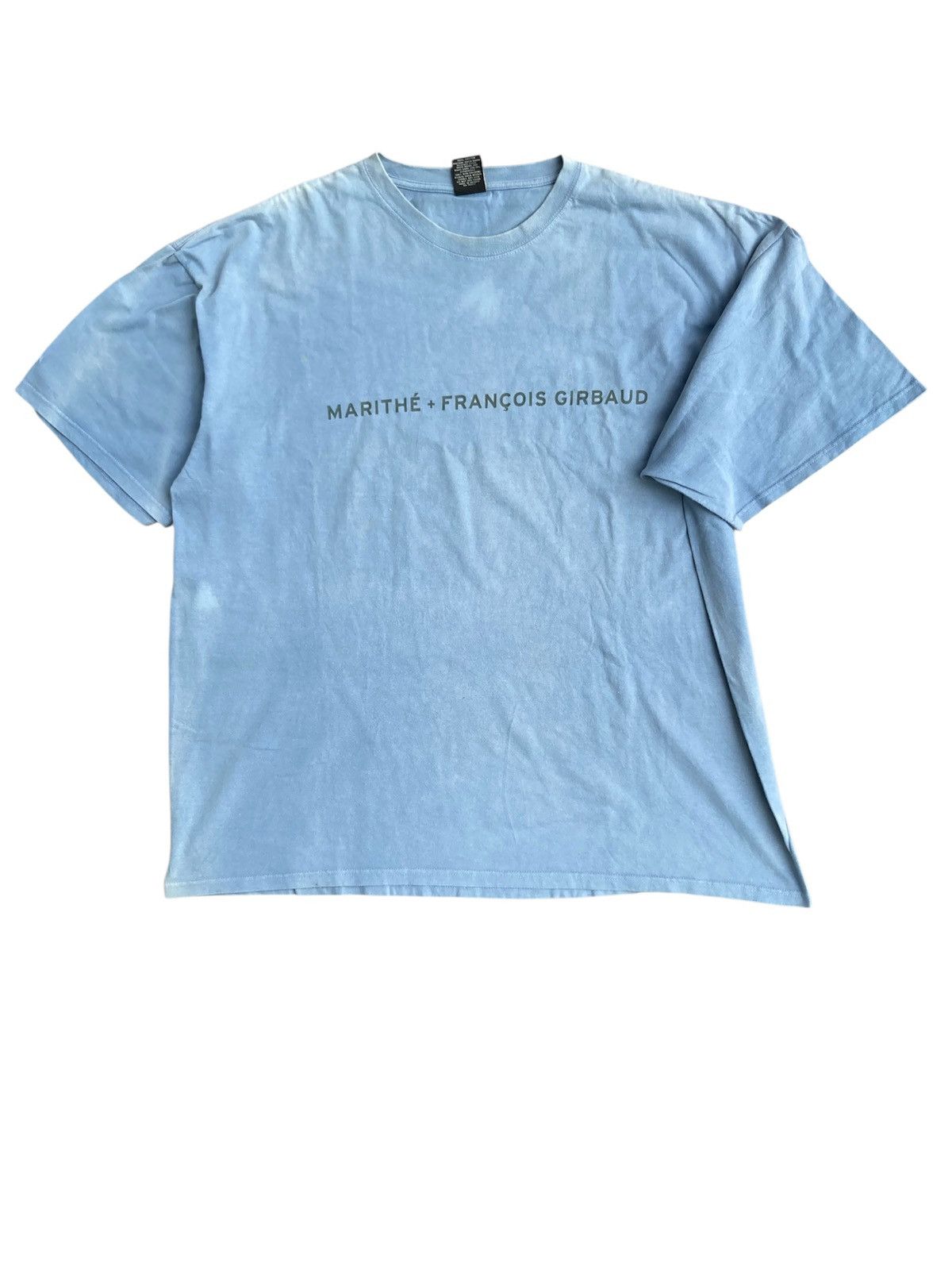 Marithe + Francois Girbaud Marithe + Francois Girbaud spellout sun faded t shirt Size US XXL / EU 58 / 5 - 1 Thumbnail
