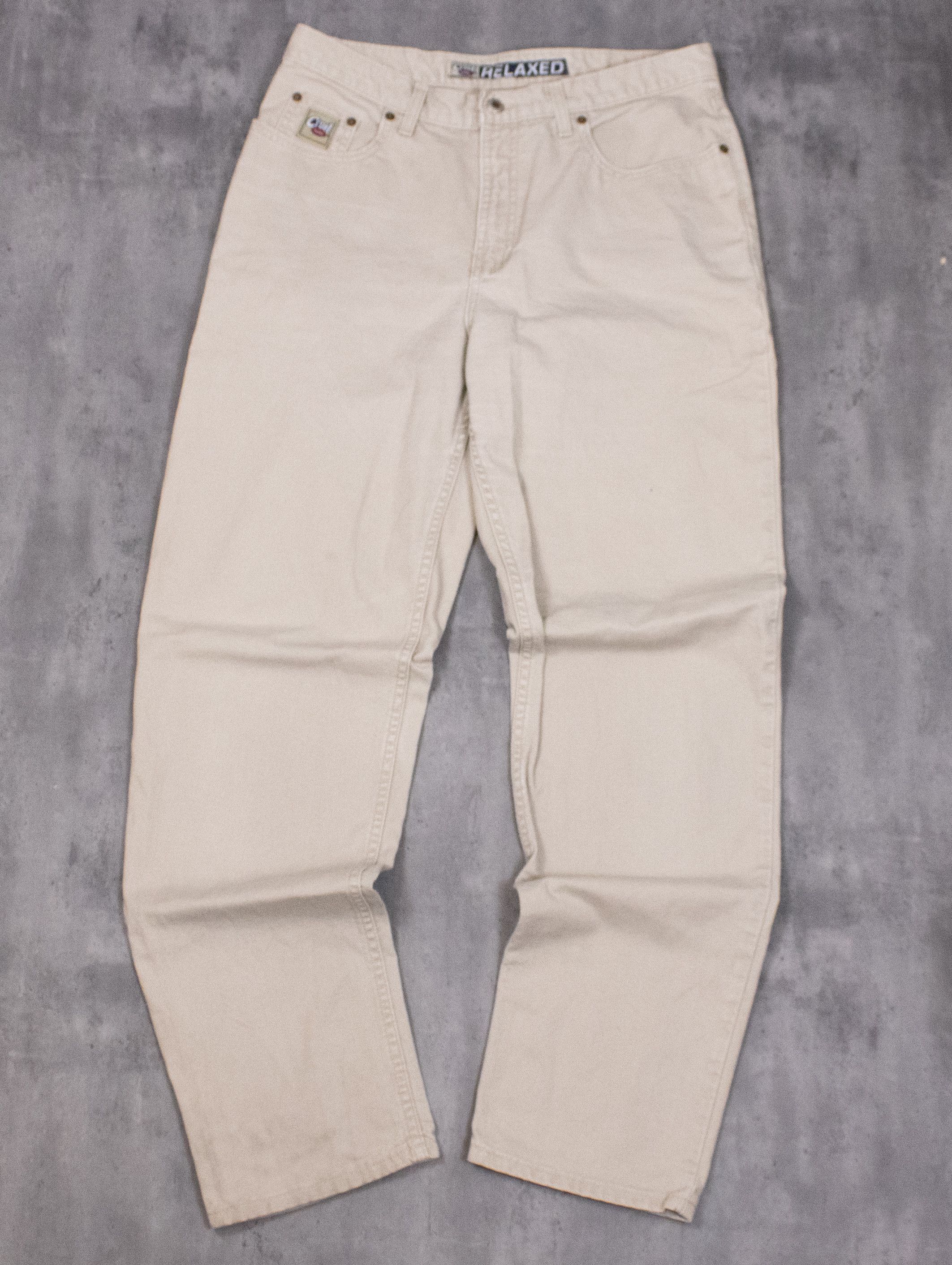 Vintage Curl Girl Relax Fit Baggy Wide Legged Denim Jean's Pant's Size US 34 / EU 50 - 3 Thumbnail