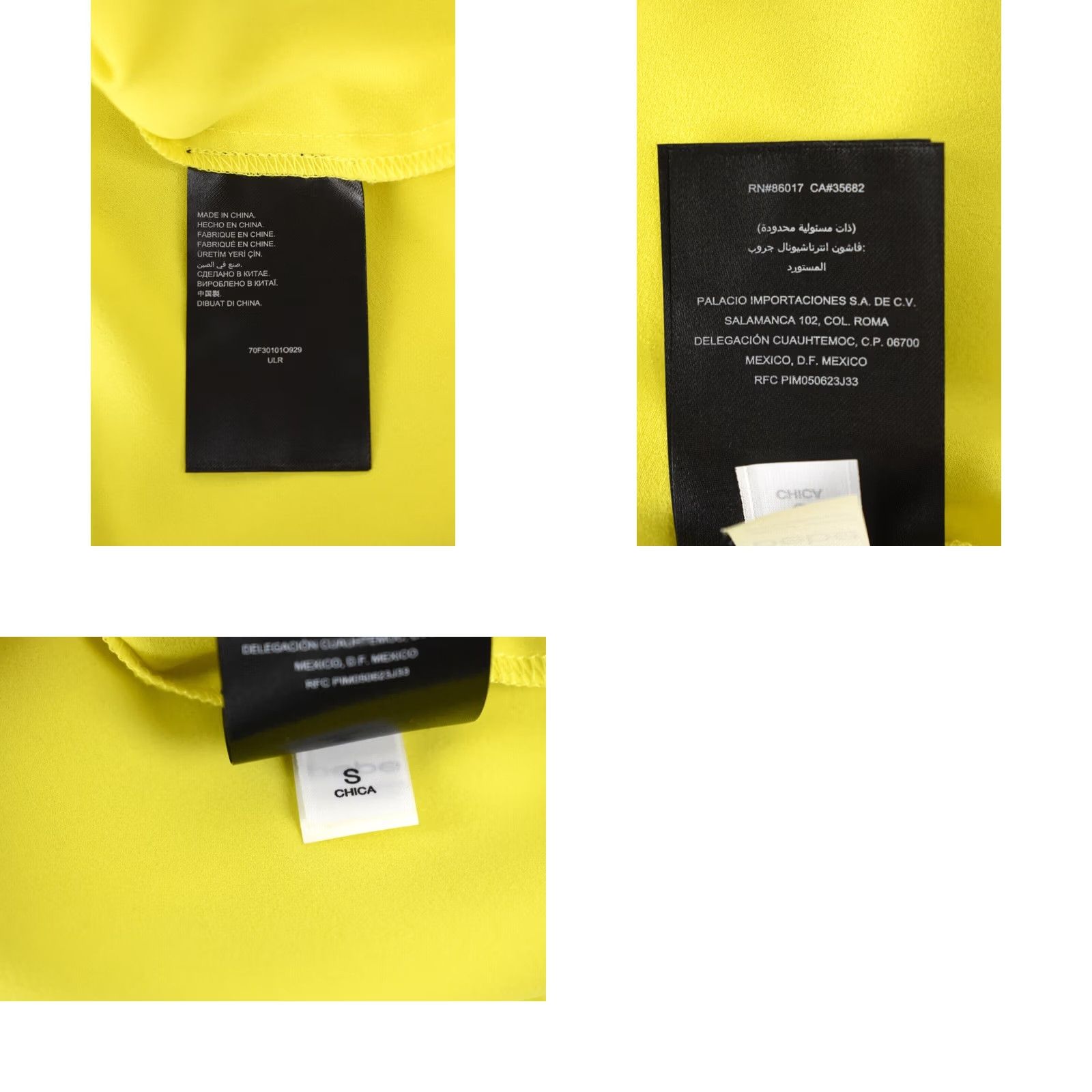 Bebe BEBE Dress Women's SMALL Sleeveless Beaded Neon Yellow Size S / US 4 / IT 40 - 8 Thumbnail