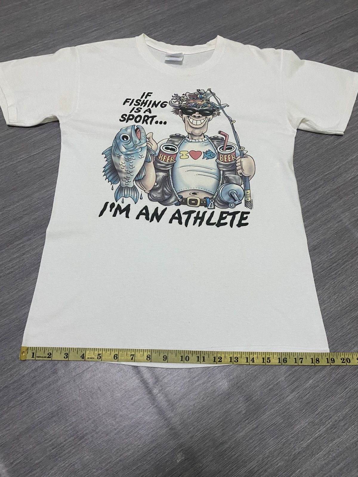 Vintage Vintage Fishing Lover Nice Graphic Tee Size US S / EU 44-46 / 1 - 11 Thumbnail