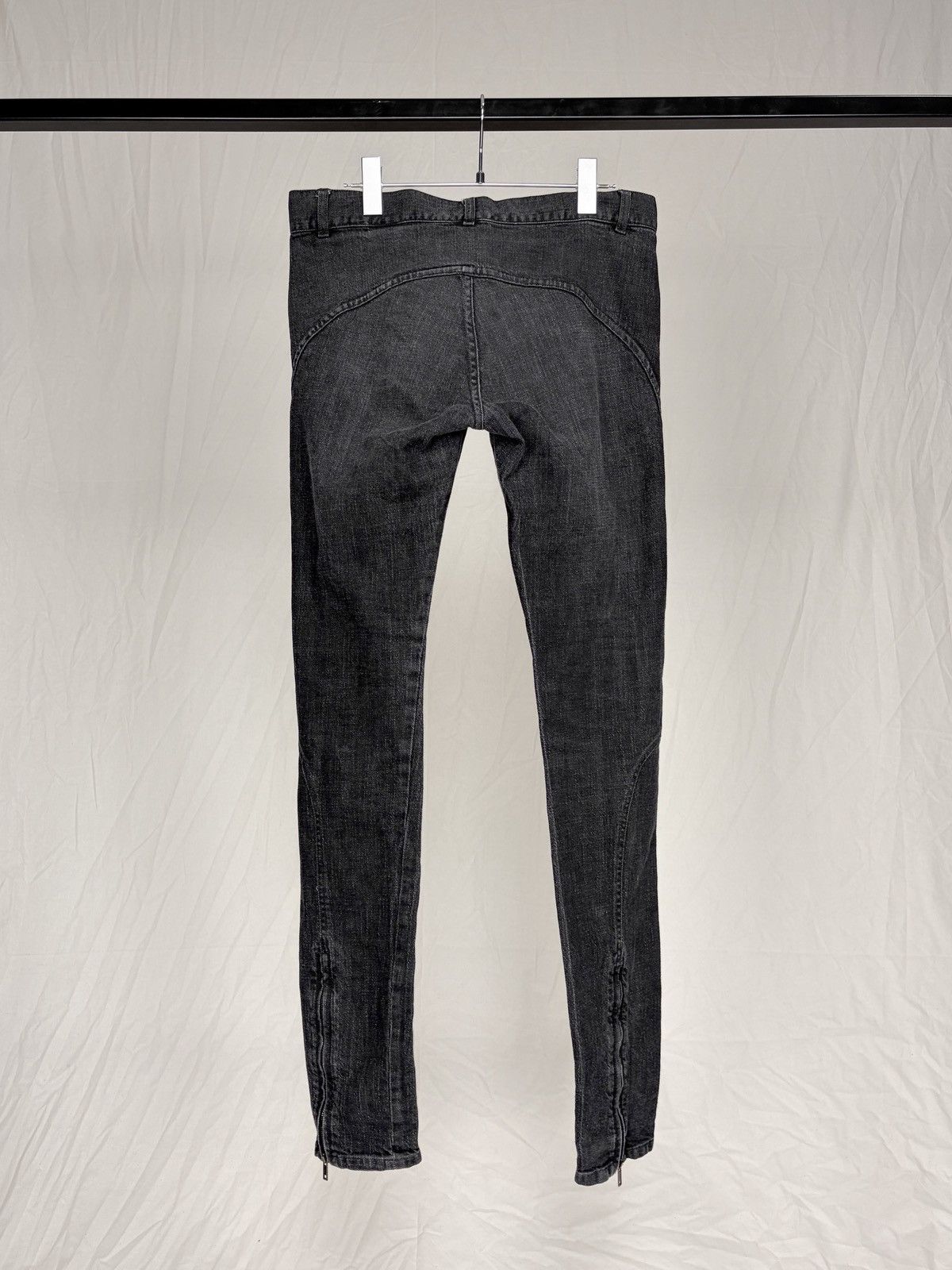 Gareth Pugh Gareth Pugh Geometric Stitch Zip Skinny Jeans Size US 32 / EU 48 - 2 Thumbnail