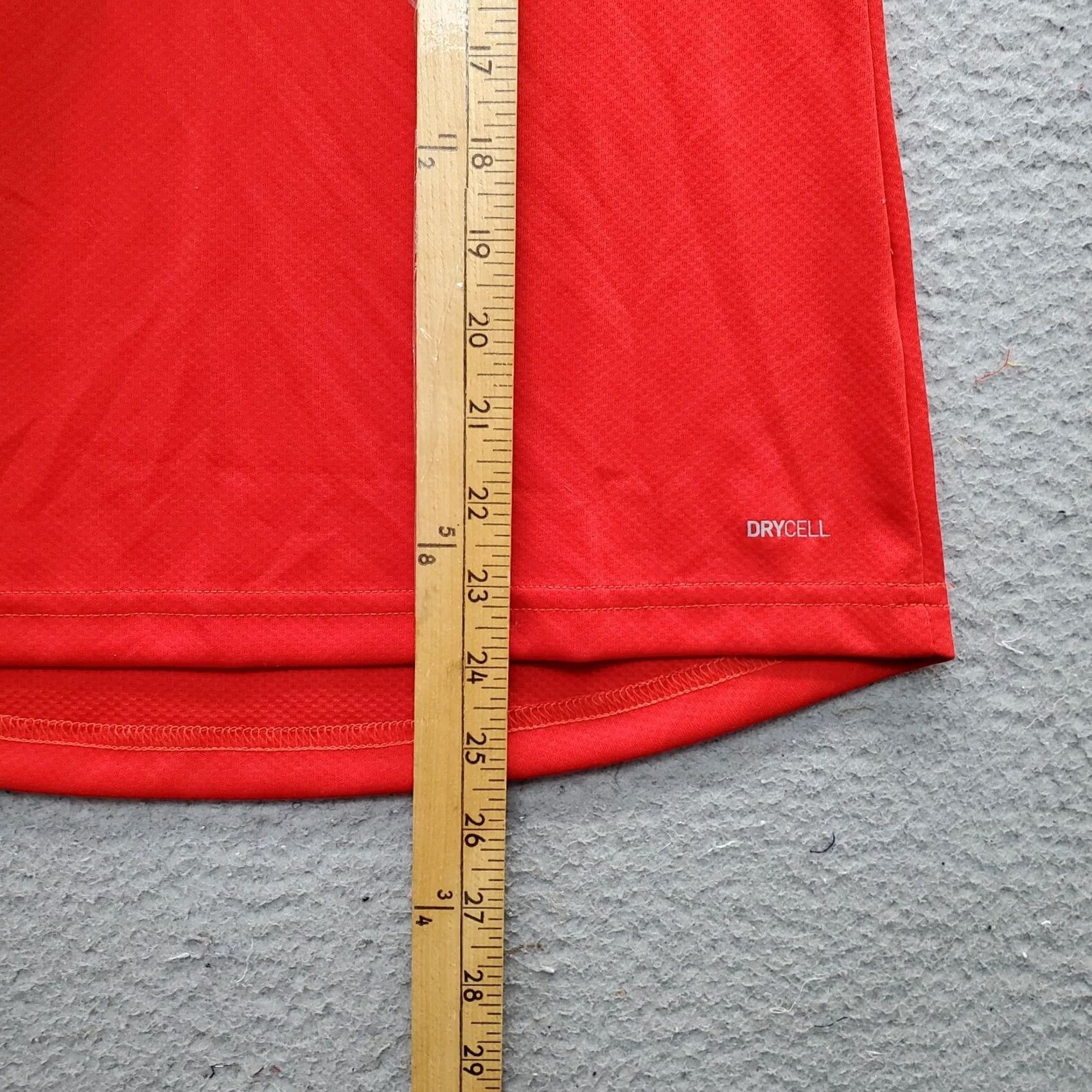 Puma PUMA Cup Jersey Womens XS Red DryCell Short Sleeve V Neck Spelout Logo Pullover Size XS / US 0-2 / IT 36-38 - 3 Thumbnail