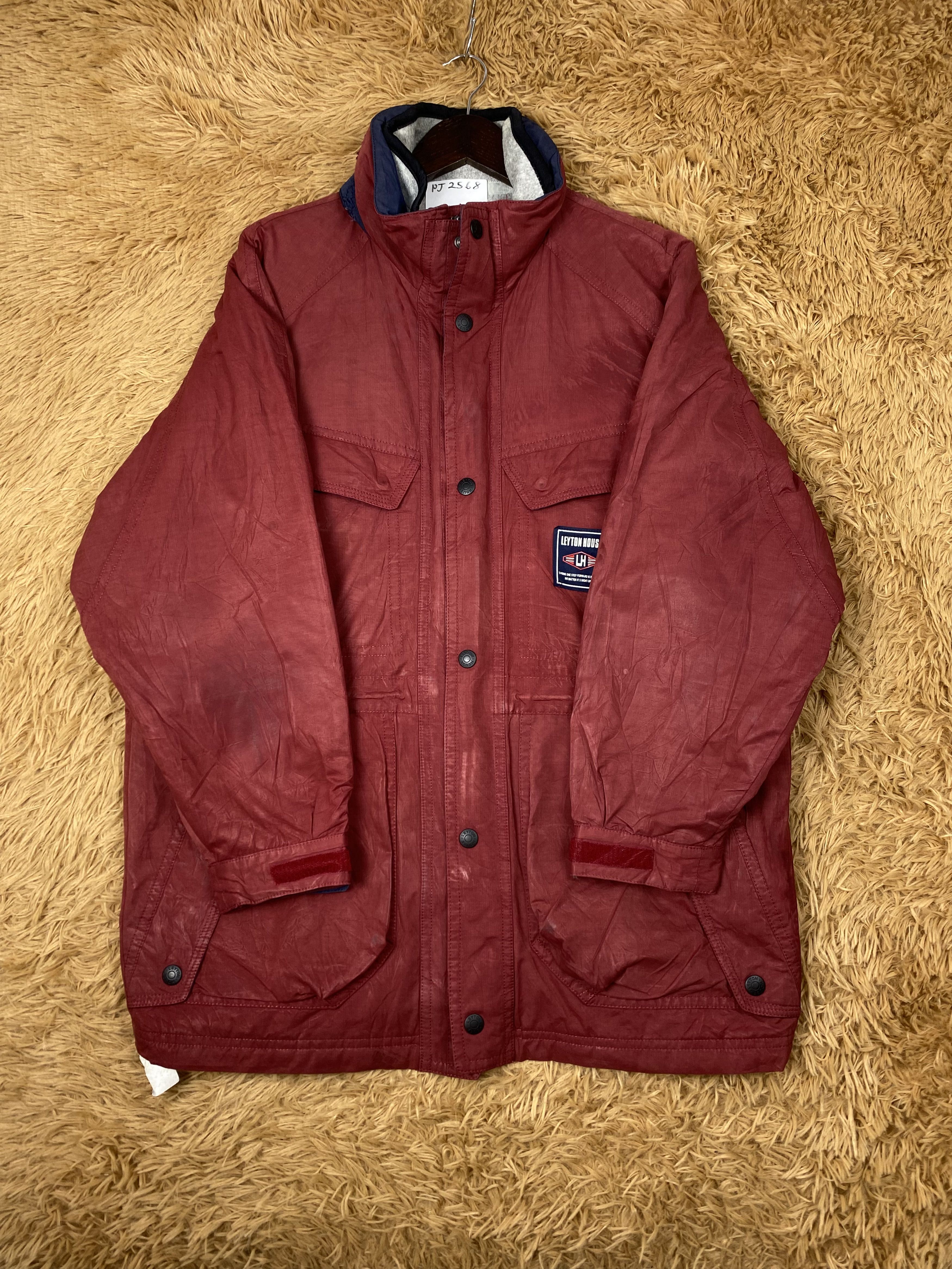 Japanese Brand Vintage Leyton House Quilted Lining Long Jacket PJ2568 Size US L / EU 52-54 / 3 - 4 Thumbnail