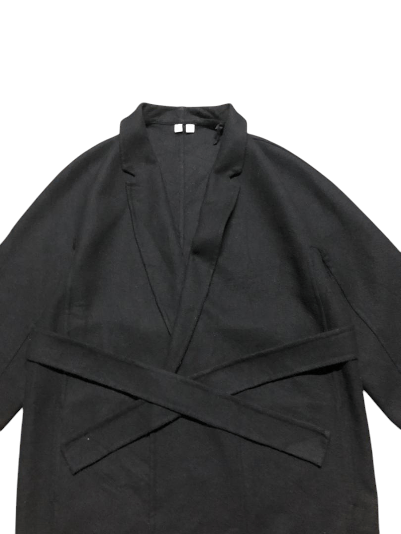 Lemaire × Uniqlo Uniqlo Lemaire Long Coat Belted Wool Jacket Size US S / EU 44-46 / 1 - 4 Thumbnail