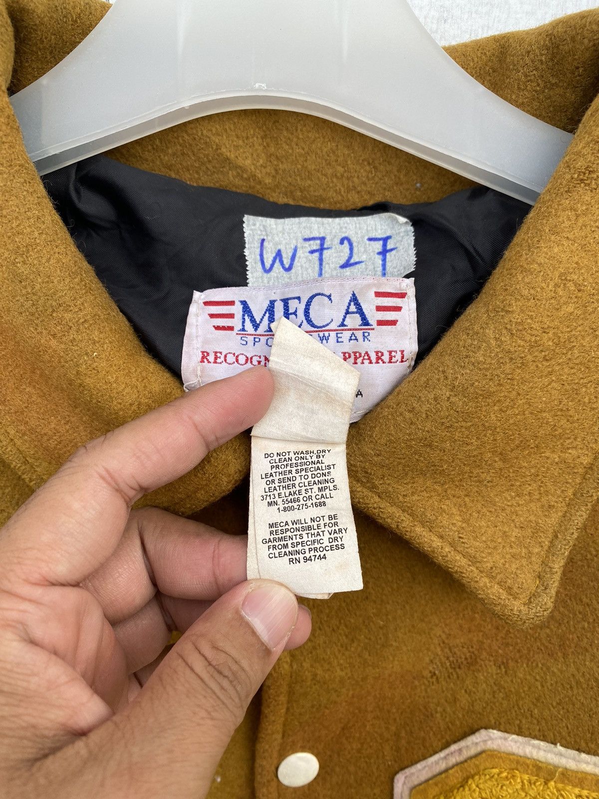 Vintage Vintage 80/90s Meca S Logo Letterman Varsity Jacket Size US XXL / EU 58 / 5 - 8 Thumbnail