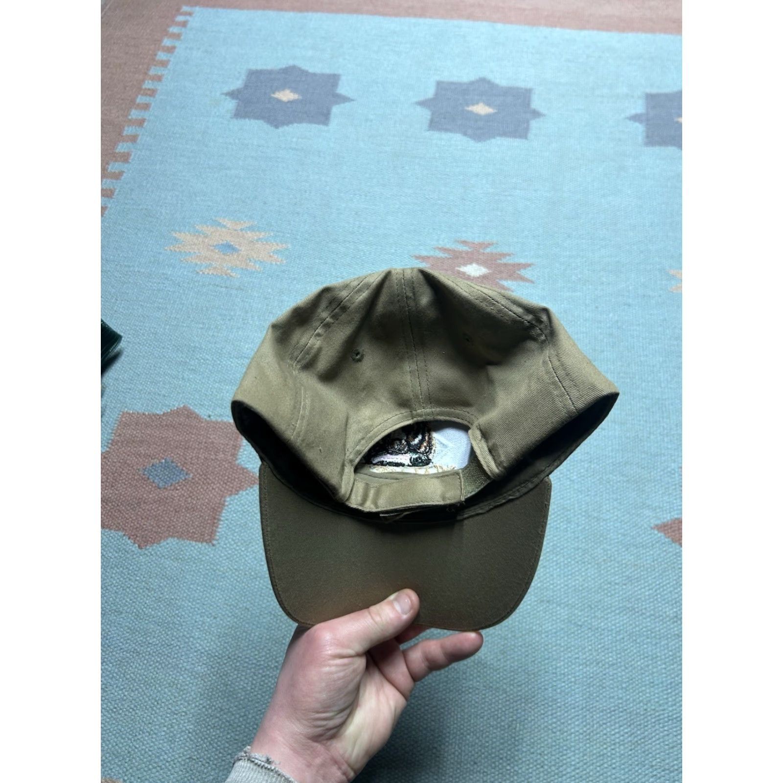 Vintage VINTAGE Animal Strapback Hat Cap Alaska Denali National Park Bear Animal Nature Tan Baseball Cap Adjustable Men Brown Nature Mens Size US M / EU 48-50 / 2 - 5 Thumbnail