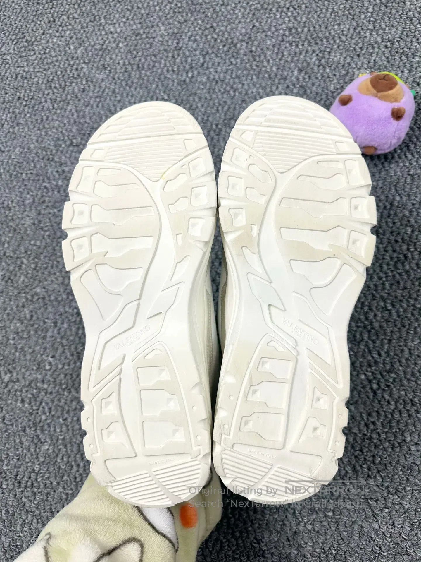 Valentino Valentino White Gray Gumboy Series Sports Casual Shoes| Size US 11.5 / IT 41.5 - 5 Thumbnail