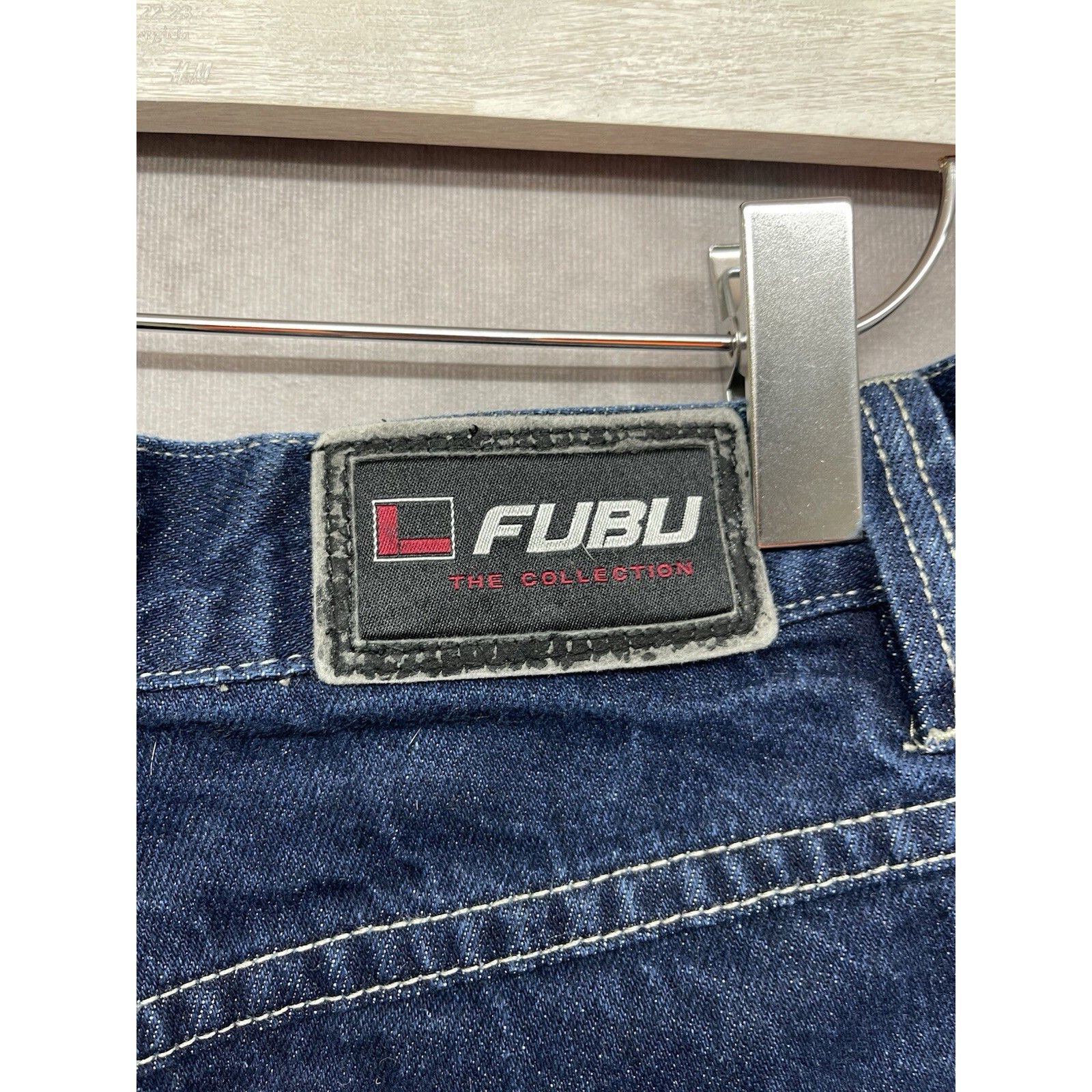 Fubu VTG Y2K Fubu Jeans Carpenter Blue Baggy Faded Hip Hop Size 3 Size US 34 / EU 50 - 6 Thumbnail