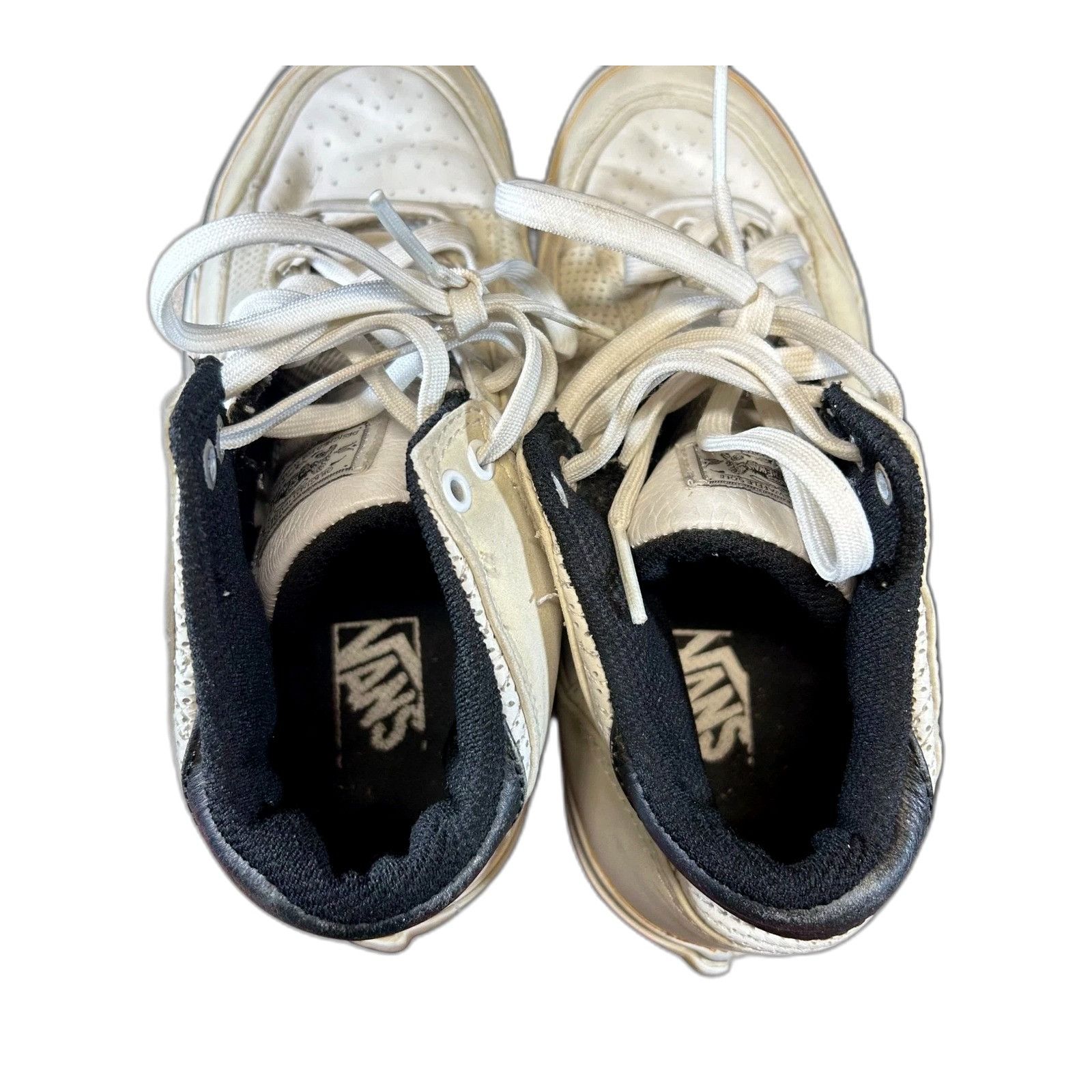 Vans Vans Bash Vulc Hosoi Shoes Men 10.5 White Cream Leather Retr Size US 10.5 / EU 43-44 - 9 Thumbnail