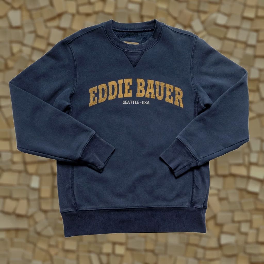 Eddie Bauer Eddie Bauer Sweatshirt VTG Y2K USA Cotton Outdoor Dark Gray Crew Neck Long Sleeve Size S Men Pullover All Seasons 22" PIT TO PIT 28" LENGTH Size US S / EU 44-46 / 1 - 1 Thumbnail