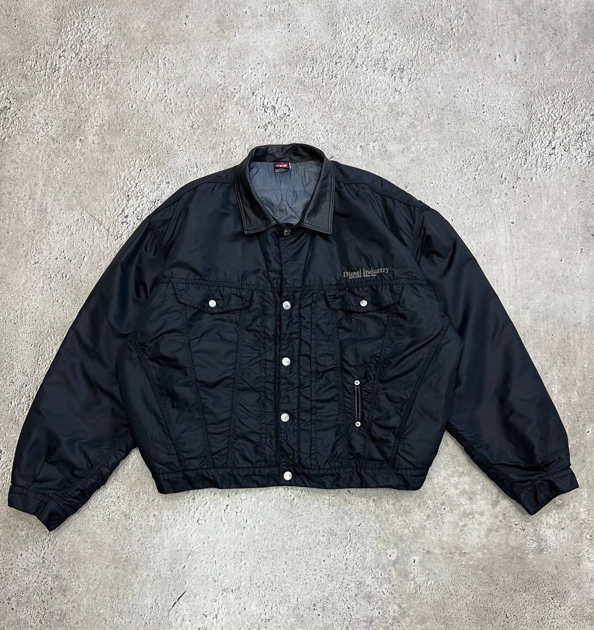 Diesel × Vintage Vintage 90s Diesel Denim Trucker Jacket Size US XL / EU 56 / 4 - 1 Thumbnail