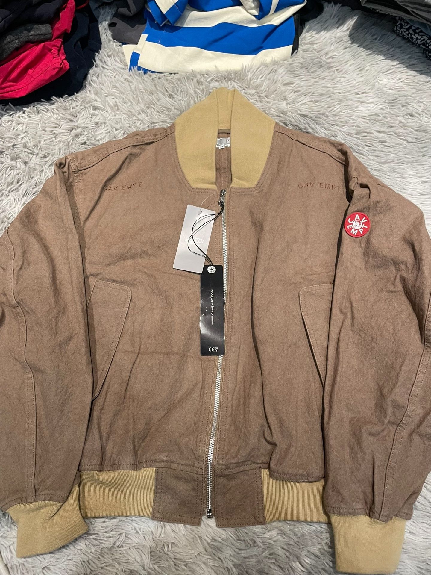 Cav Empt CE/CAVEMPT Brown Retro Bomber Jacket Size US M / EU 48-50 / 2 - 1 Thumbnail