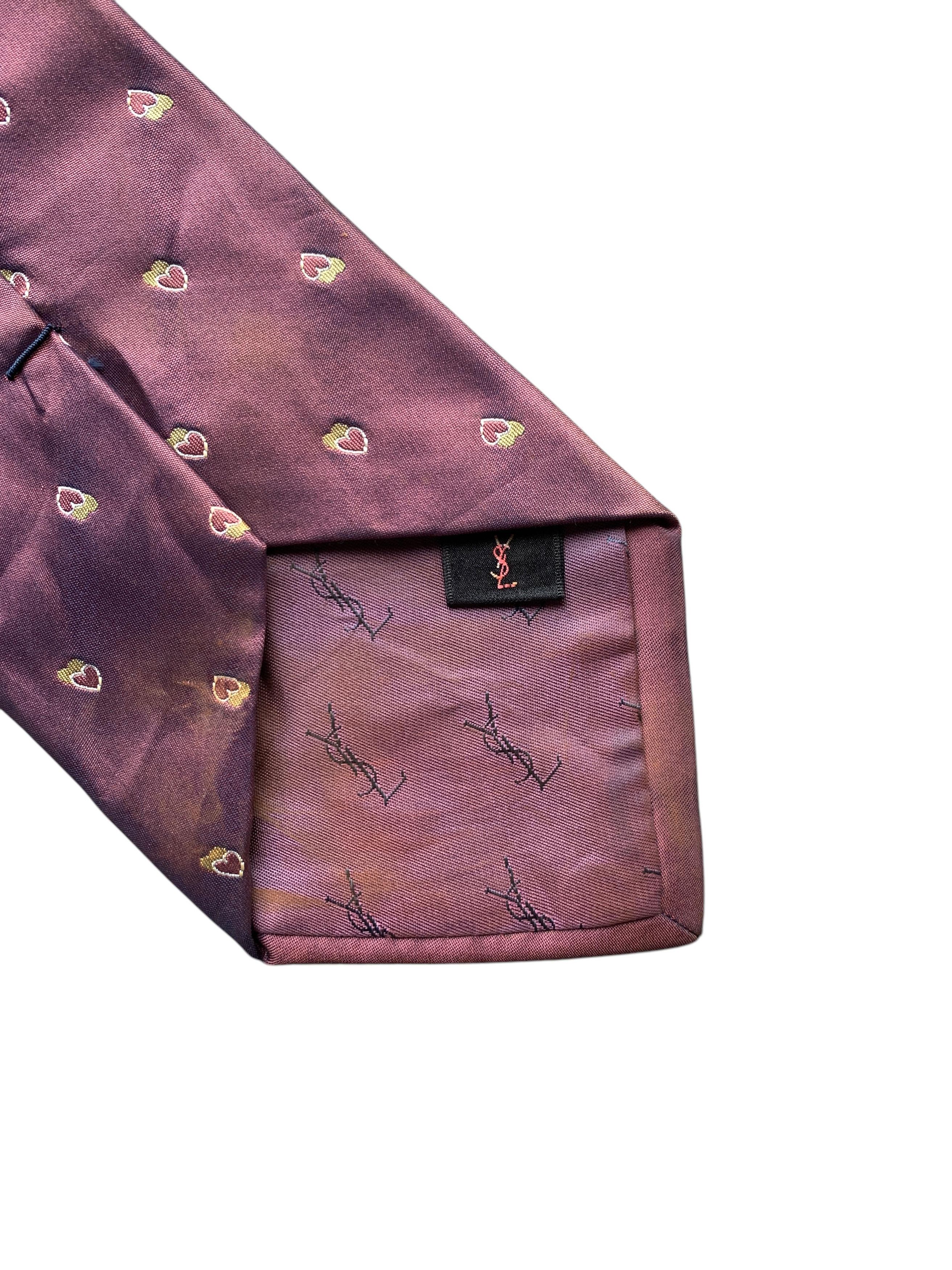 Yves Saint Laurent Yves Saint Laurent Monogram Vintage YSLSatin Tie Size ONE SIZE - 8 Thumbnail