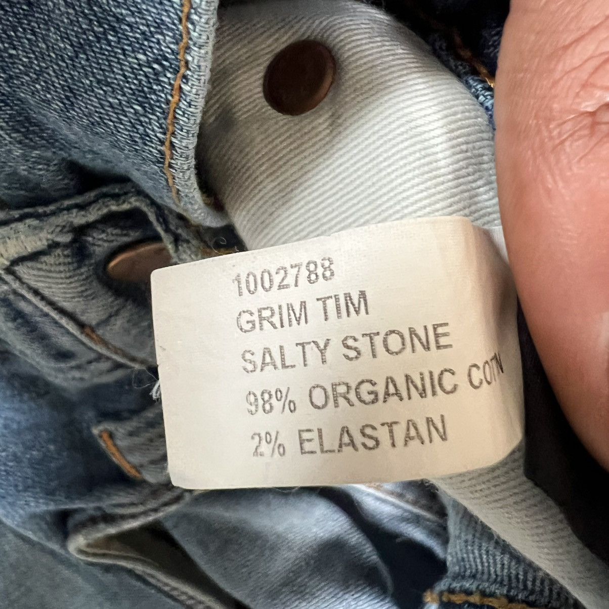 Nudie Jeans Nudie Jeans Grim Tim Salty Stone Blue Men Jeans 26 / 30 Size US 26 / EU 42 - 6 Thumbnail