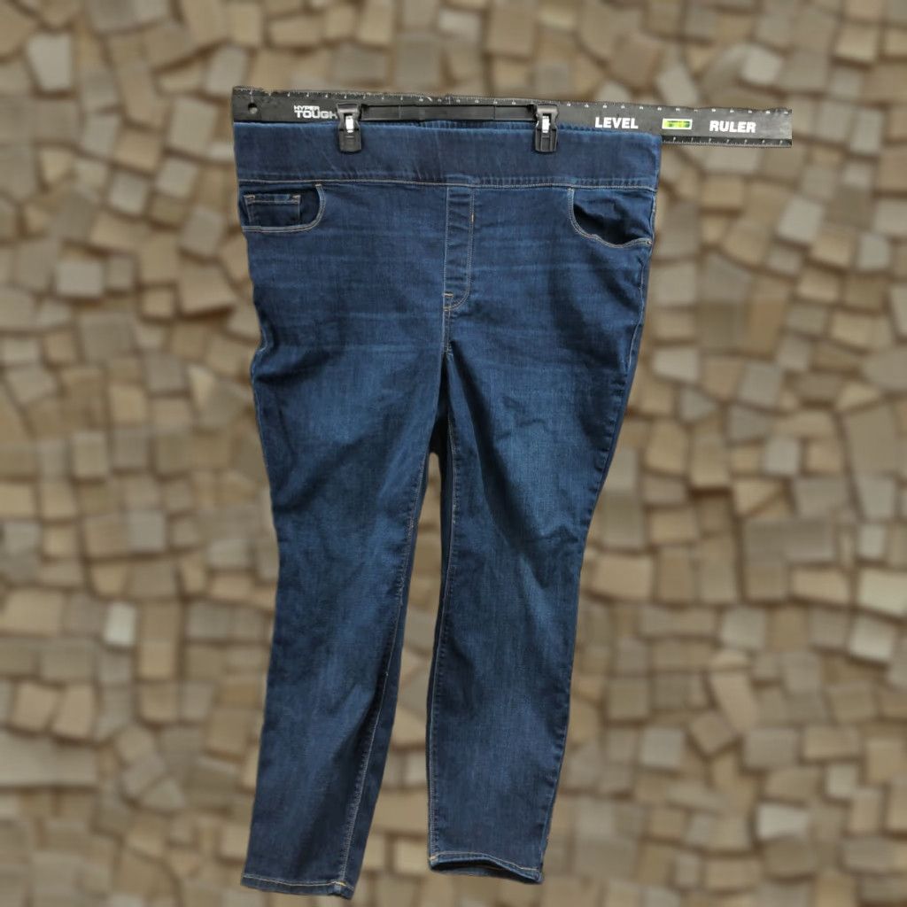 Old Navy Old Navy Jeans Plus Size 26 Womens Blue High Rise Skinny Jegging Belt Loops 5-Pocket Denim Regular Comfort Size 26" / US 2 / IT 38 - 1 Thumbnail