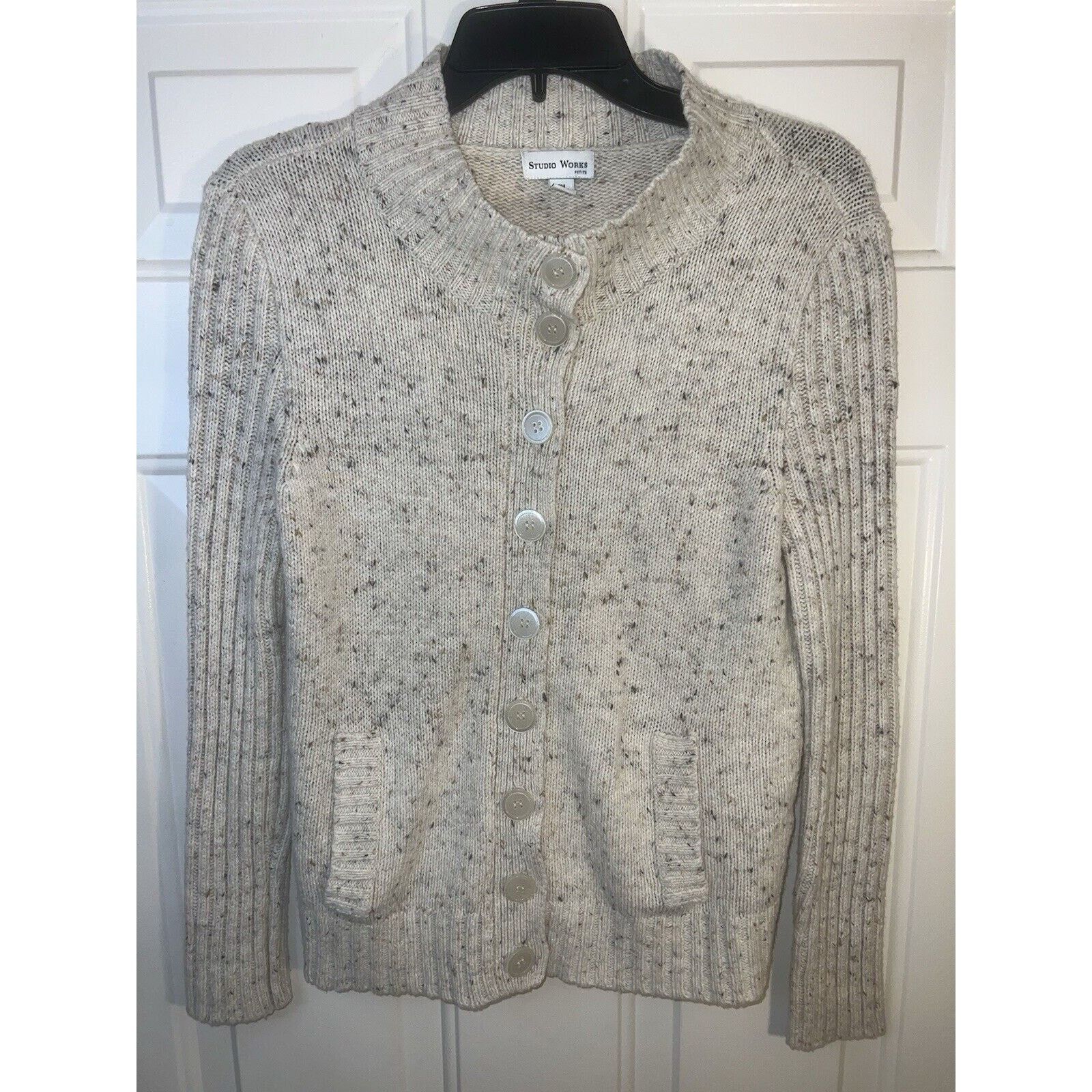 Other Studio Works Sweater Women’s Size Petite Medium Beige Size M / US 6-8 / IT 42-44 - 1 Thumbnail