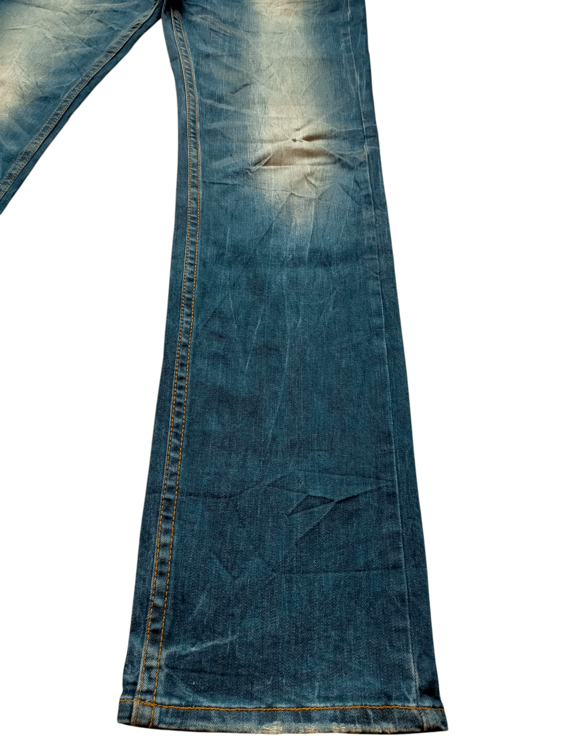 Ed Hardy Red Pepper x Ed Hardy Embroidered Blue Denim Pants Size US 34 / EU 50 - 14 Thumbnail