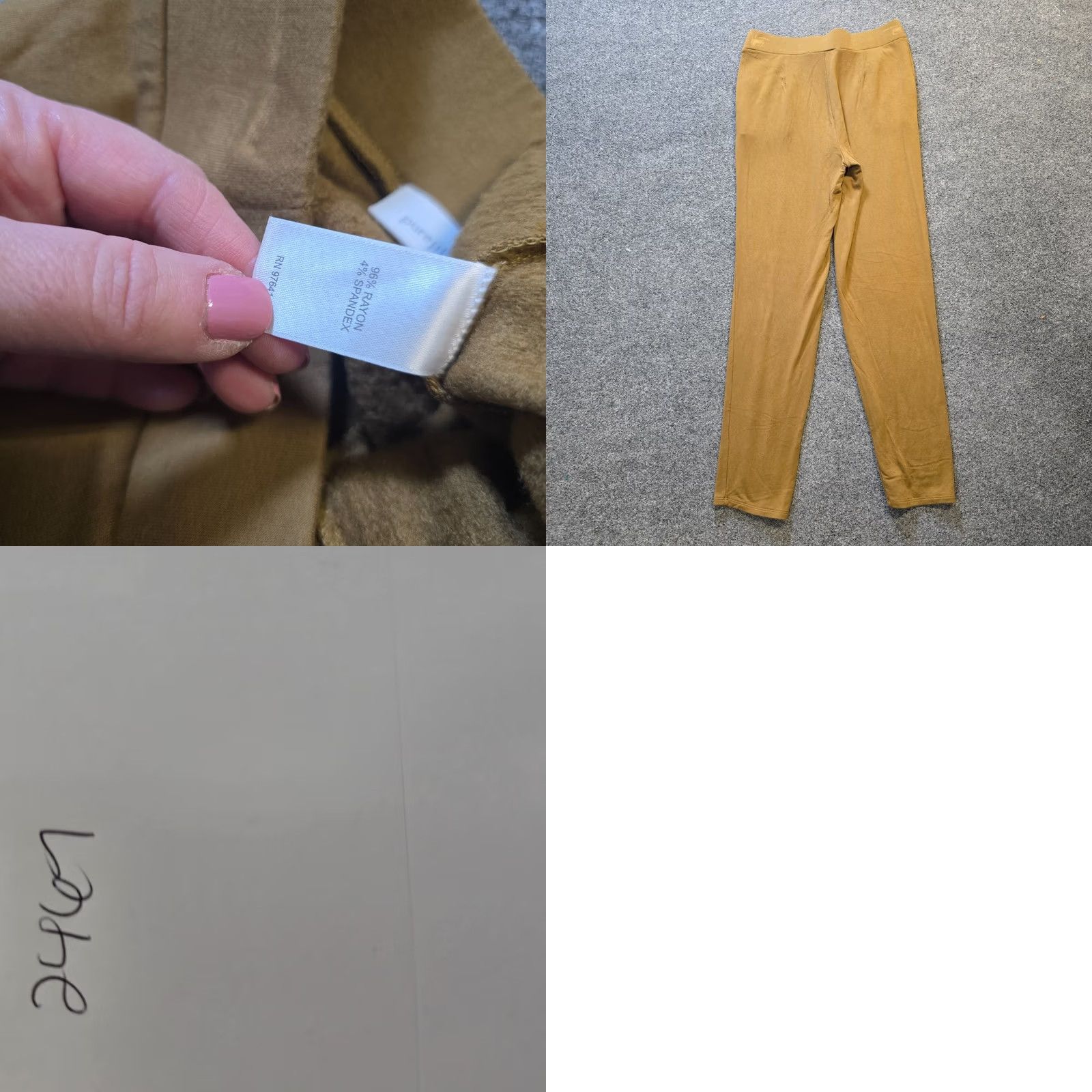 J. Jill J Jill XS Brown Yellow Slim Fleece Sweatpants Casual Lounge Size 26" / US 2 / IT 38 - 8 Thumbnail