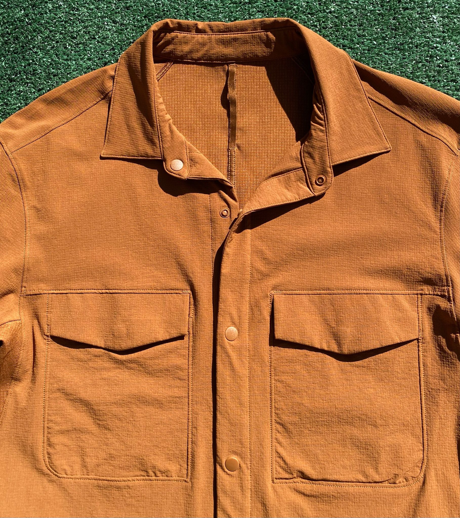 Lululemon Lululemon Double Pocket Copper Long Sleeve Overshirt Medium Size US M / EU 48-50 / 2 - 4 Thumbnail