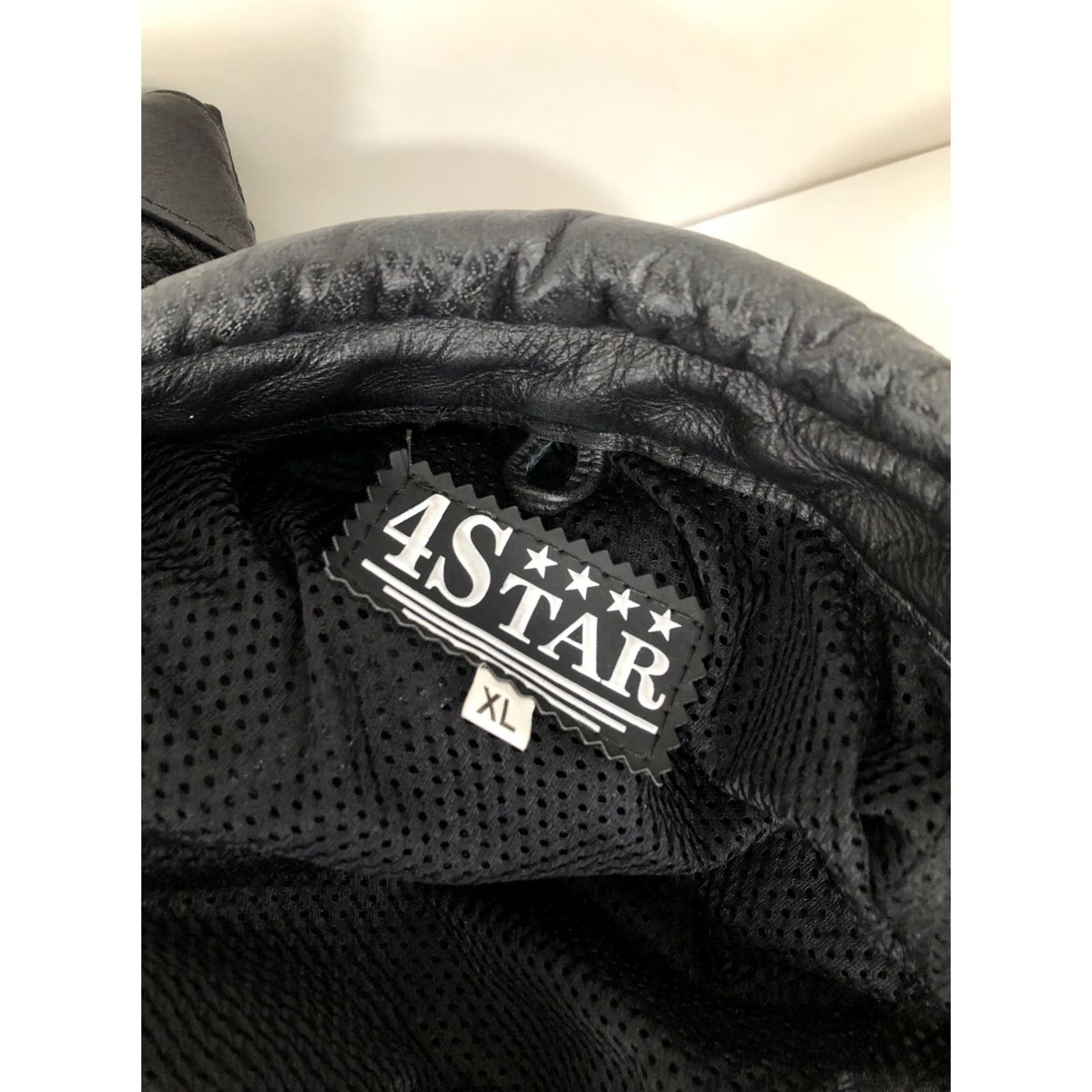 Vintage 4 STAR - Mens XL Leather Motorcycle Biker Jacket Padded Heavy Duty Black Exterior Style: Biker Size US XL / EU 56 / 4 - 6 Thumbnail