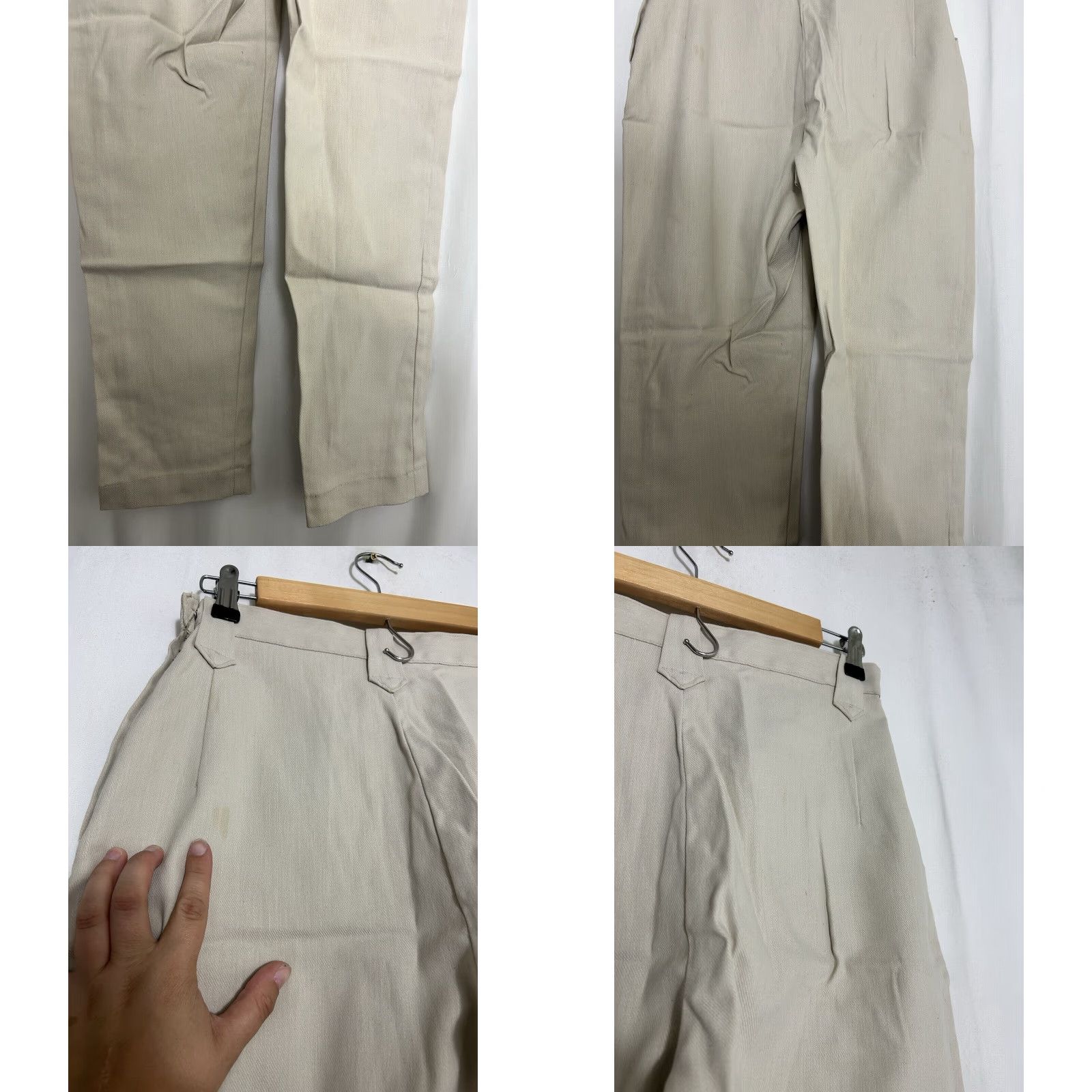Lee VINTAGE Lee Frontiers Lady Twill High Waist Pants 26 Reg 29 Beige 1960s Casual Womens Size 26" / US 2 / IT 38 - 9 Thumbnail