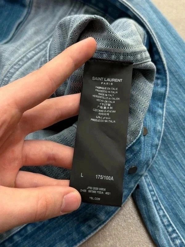 Saint Laurent Paris Saint Laurent denim jacket 2020s luxury street wear archive Size US S / EU 44-46 / 1 - 11 Thumbnail